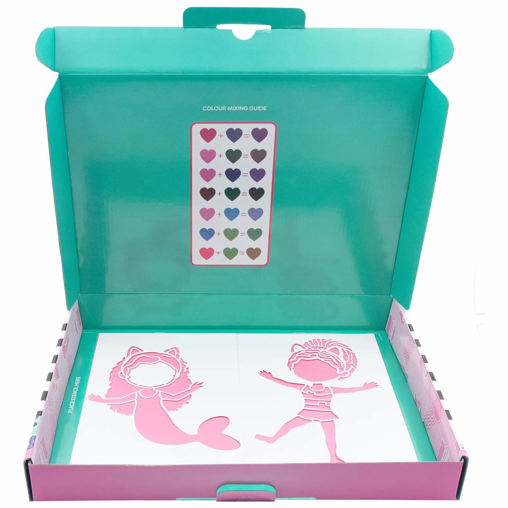 Gabby's Dollhouse - Zestaw pisaków w sprayu – kredki dla dzieci – zestaw do malowania z kolorowymi kredkami i szablonami do malowania, 1 stück (1er Pack), GD23368, wielokolorowa