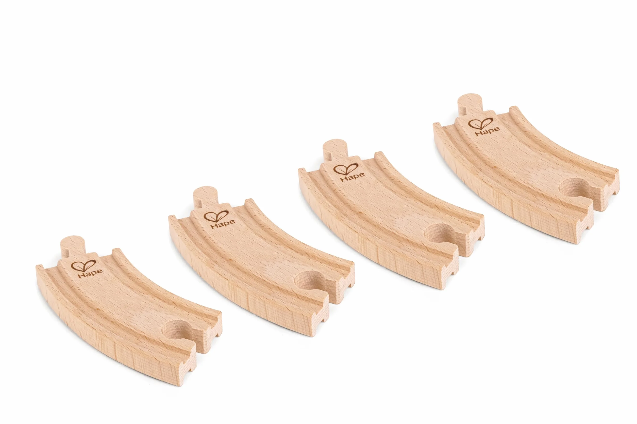 Hape E3707 Super Expansion Rail Pack - Wooden Train Track Accessories, Multicolor, 20.32 x 48.01 x 25.4 cm