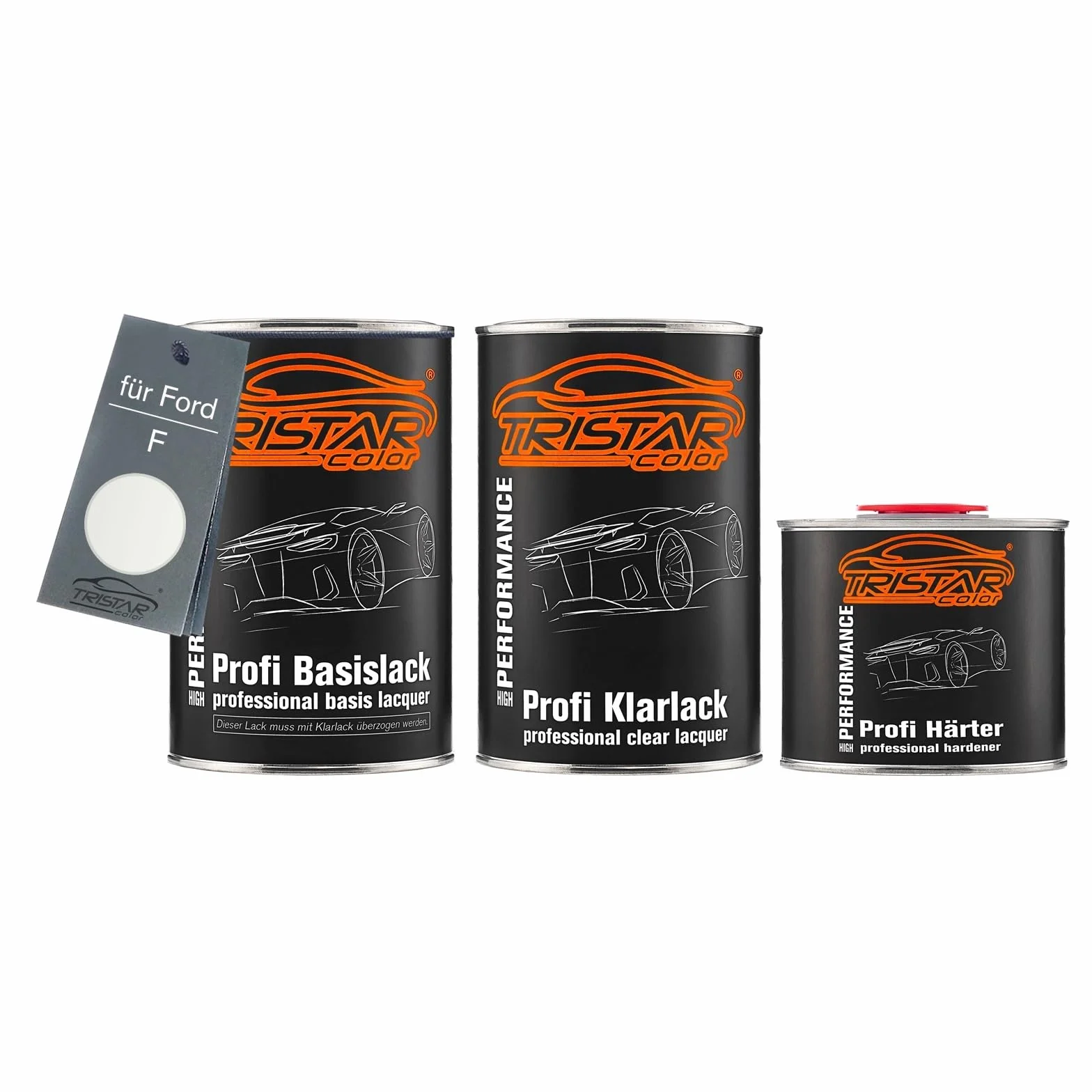 TRISTARcolor Lakier samochodowy Zestaw puszka gotowa do natrysku dla Ford F Crystal lakier bazowy + 2K lakier bezbarwny 2,5L