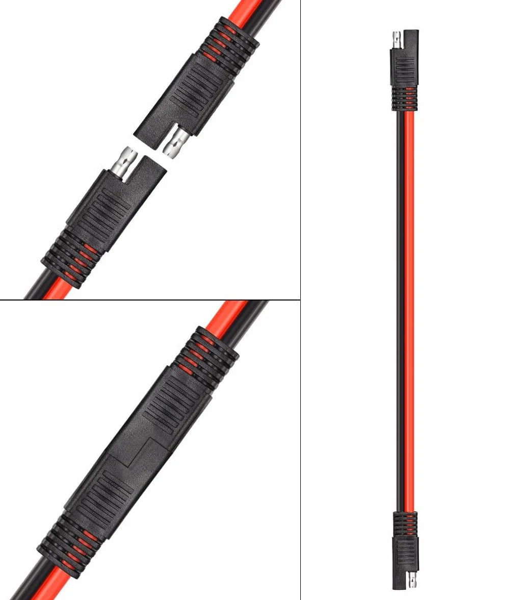 GTIWUNG Kabel przyłączeniowy SAE na SAE 10AWG 33 cm, 5 sztuk