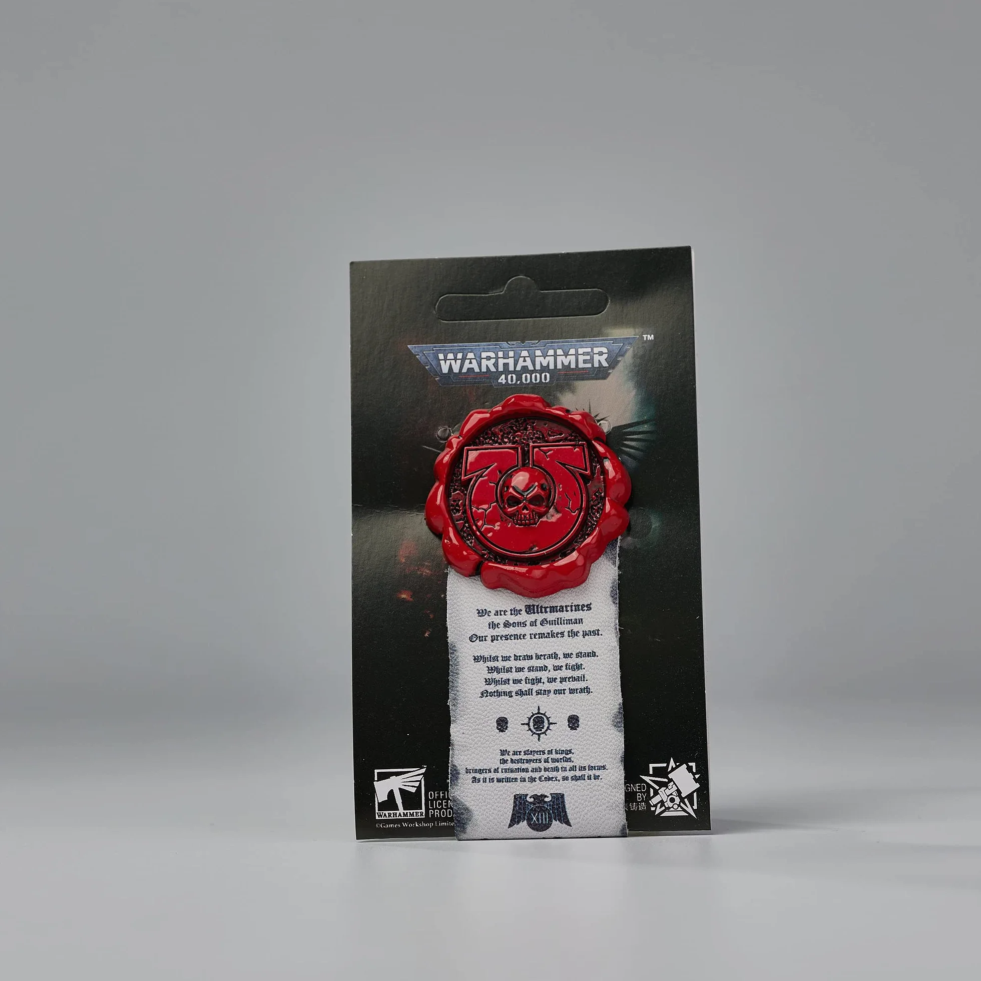 Starforged Kompatybilny z Warhammer 40k Pure Seals: Ultramarine Pin Badge/Sticker 1 szt