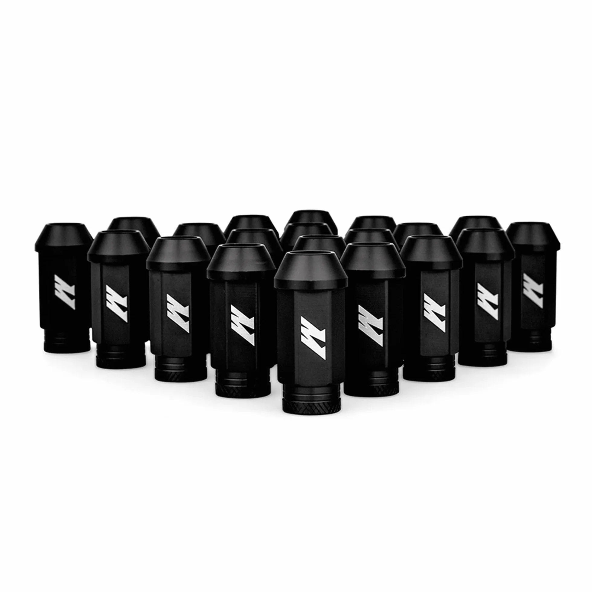 Mishimoto Aluminiowe nakrętki blokujące M12x1,5, zestaw 20 szt., czarne