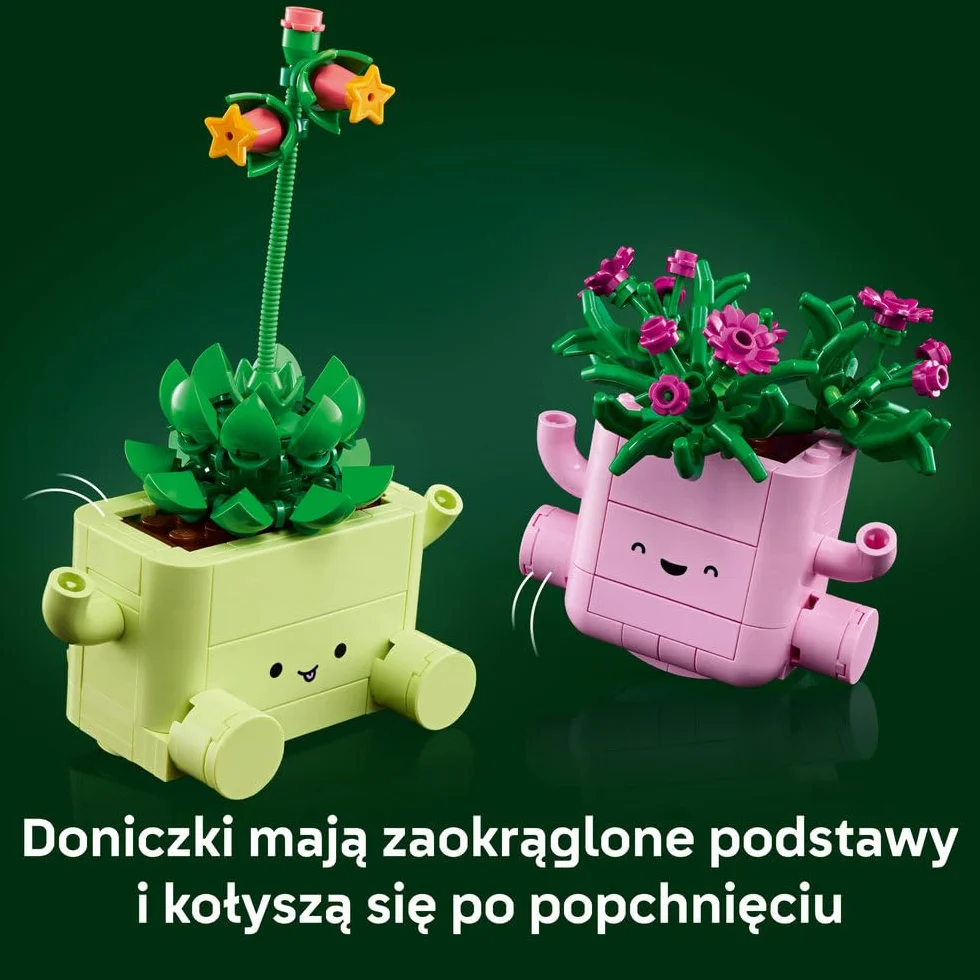 LEGO Botanicals Bujające się roślinki, zestaw konstrukcyjny dla dzieci, roślinna dekoracja, kwiatowa ozdoba na biurko lub półkę, pomysł na prezent dla dziewczynki i chłopca w wieku od 9 lat 11506