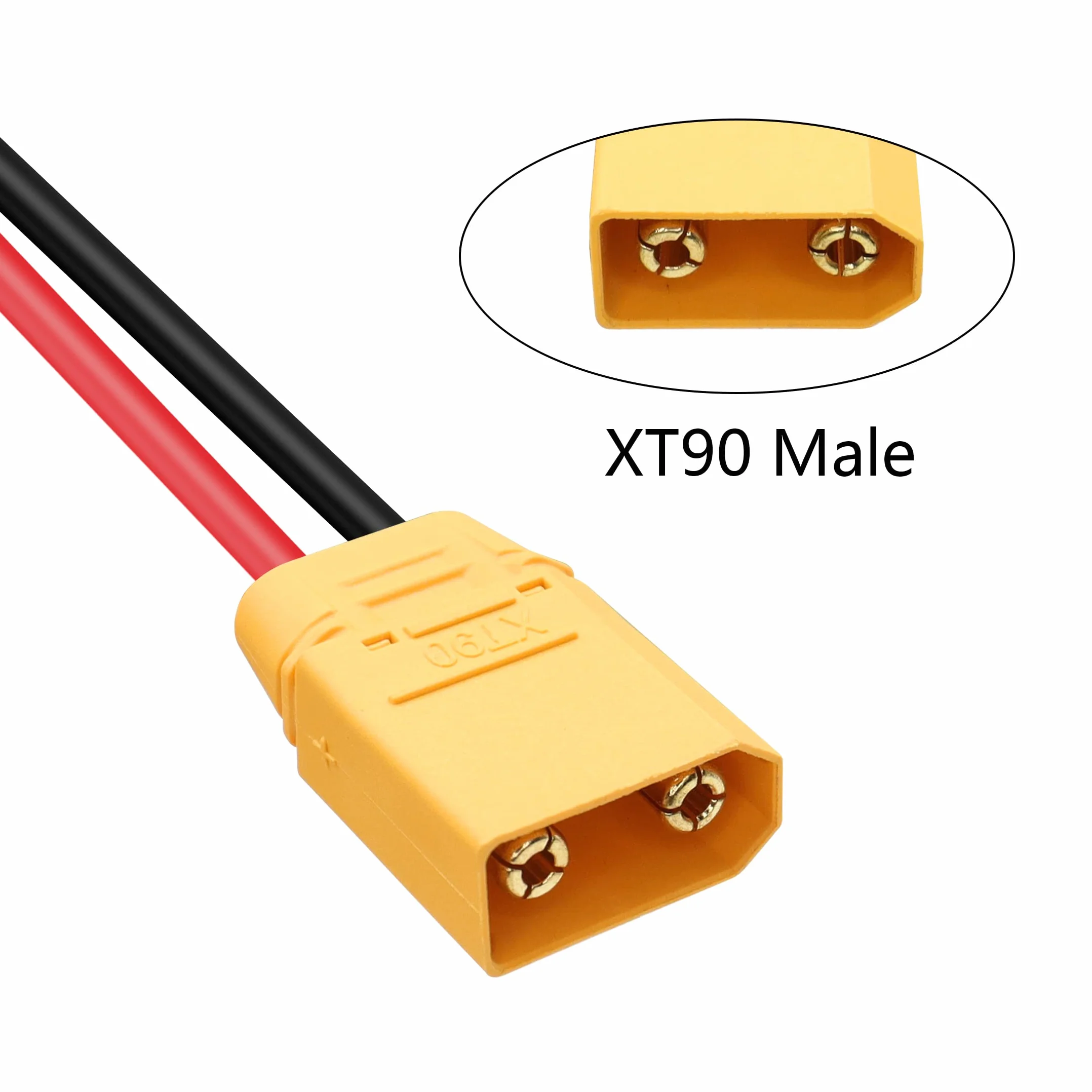 2M 10AWG XT90 męskie do XT90 żeńskie złącze wtykowe do baterii RC Lipo FPV dron duży model samolotu