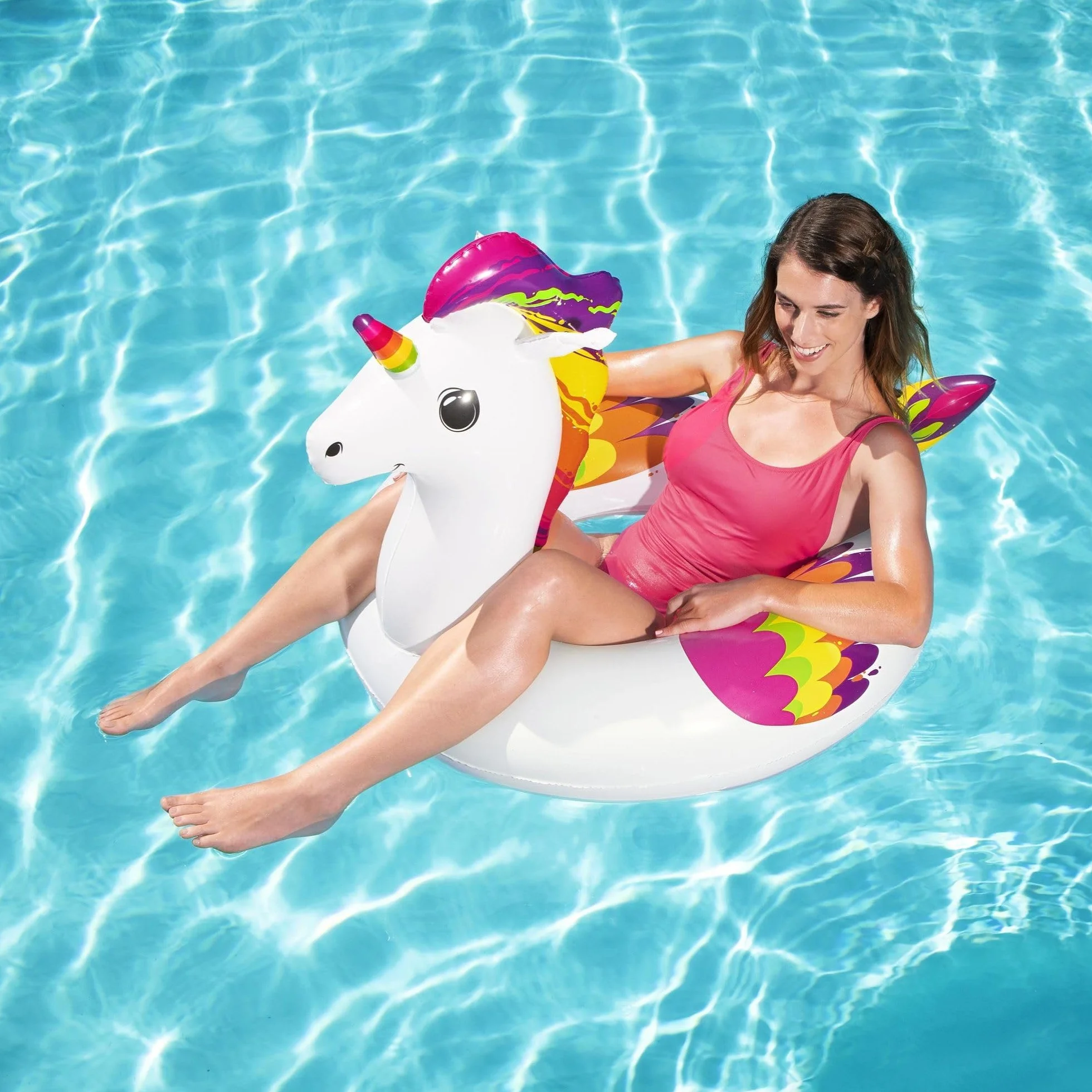 Bestway 1036159Xxx21 47" X 36"/119Cm X 91Cm Fantasy Unicorn Swim Ring