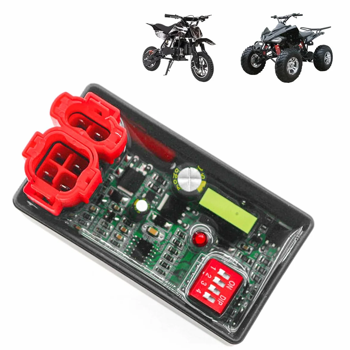 Wymiana modułu DC CDI dla modułu sterującego zapłonem skutera GY6 50cc, 90cc, 110cc, 125cc, 150cc, 200cc, 250cc i ATV