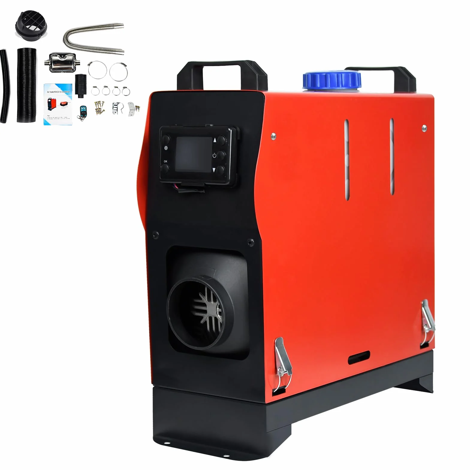 Ogrzewanie postojowe na olej napędowy 8 kW 12 V z pilotem zdalnego sterowania i monitorem LCD