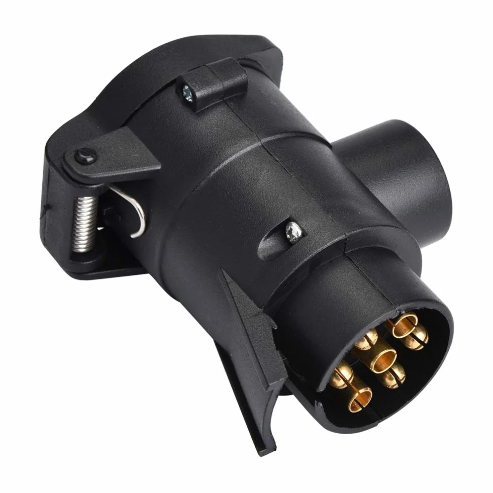 Adapter do przyczepy 7 na 13 pinów, konwerter gniazda 12V, złącze holownicze