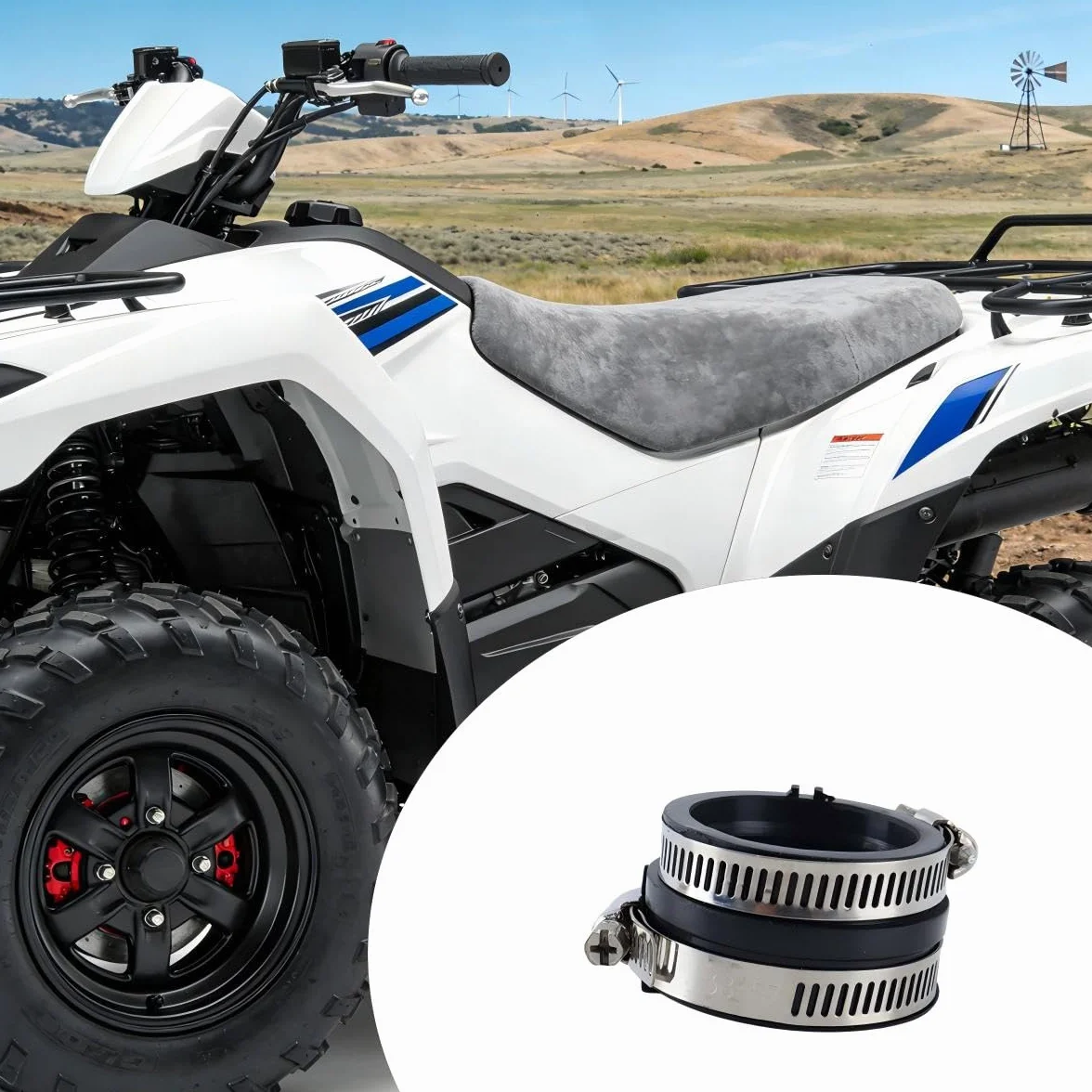 Kolektor dolotowy gaźnik uchwyt pokrywa dla Kawasaki Prairie 360 KVF360 4x4 2003-2013