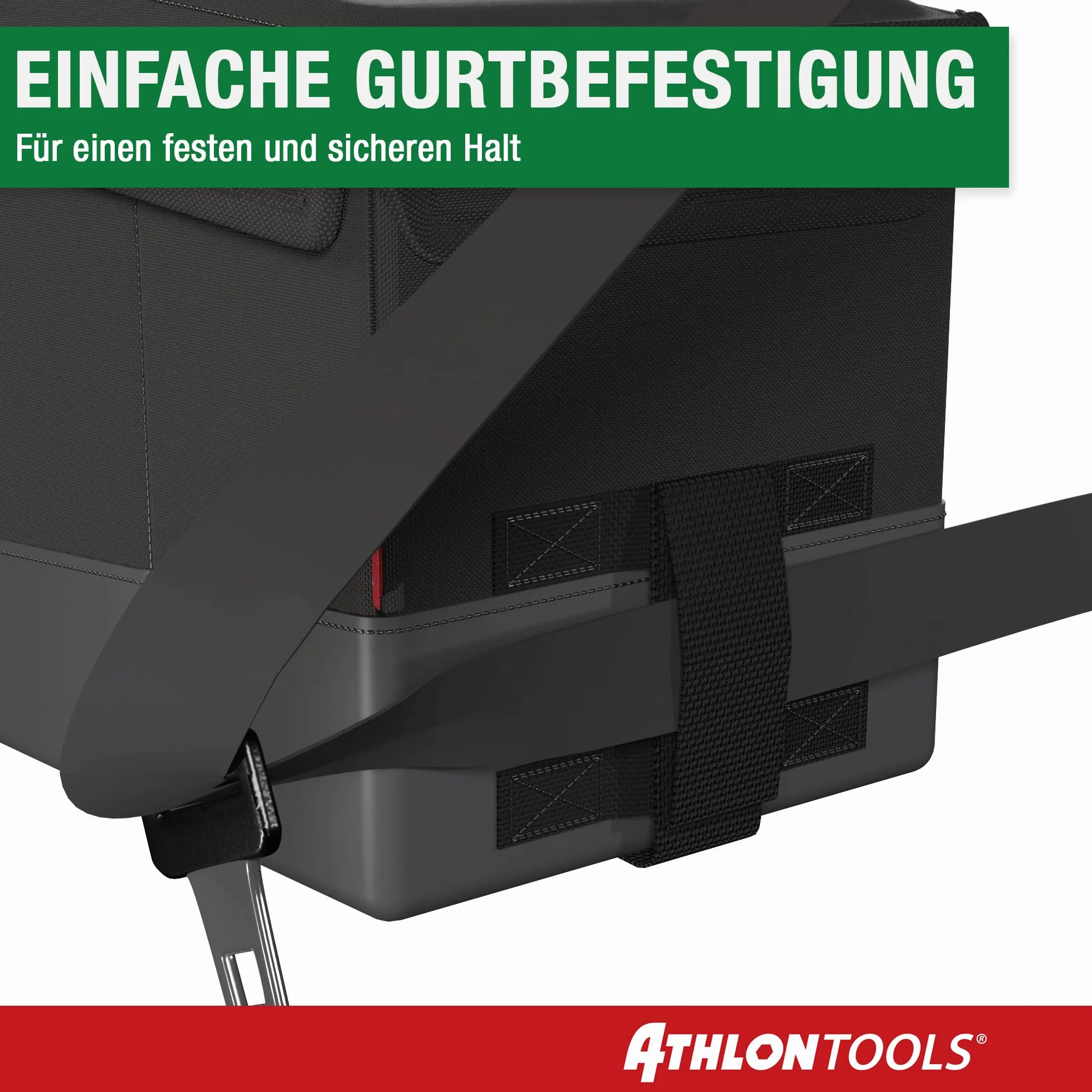 ATHLON TOOLS Organizer na środkowe siedzenie z pokrywą – uniwersalna skrzynka samochodowa z zapięciem magnetycznym
