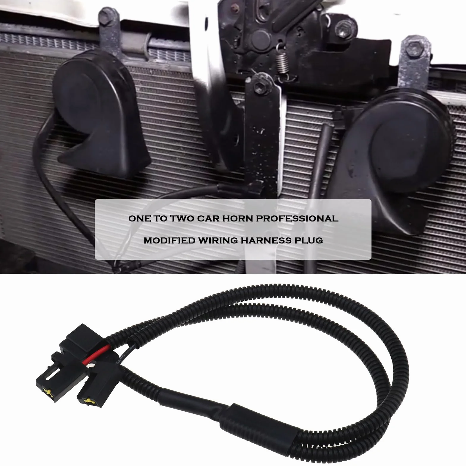 ECSiNG Adapter klaksonu typu Y wiązka przewodów - klakson samochodowy konwerter jeden na dwa - kompatybilny z Toyota, Lexus, Subaru
