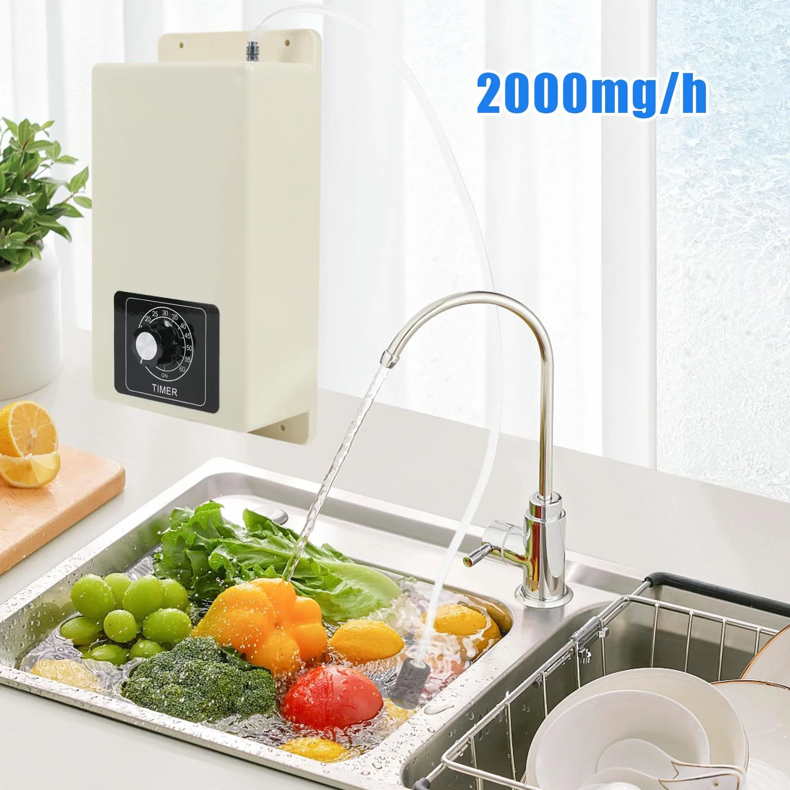 Samochodowy generator ozonu 20000 mg/h, ozonator do wody i powietrza, oczyszczacz powietrza O3