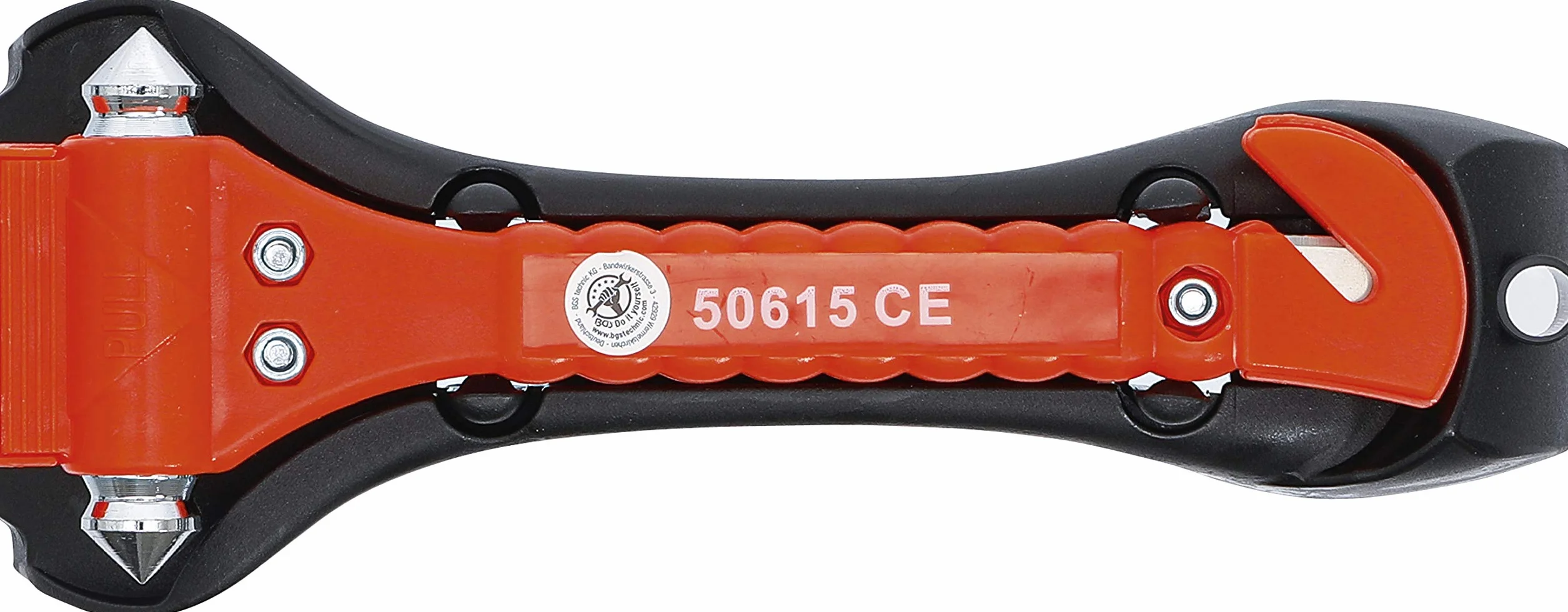 Młotek awaryjny z nożem 170 mm BGS Diy 50615