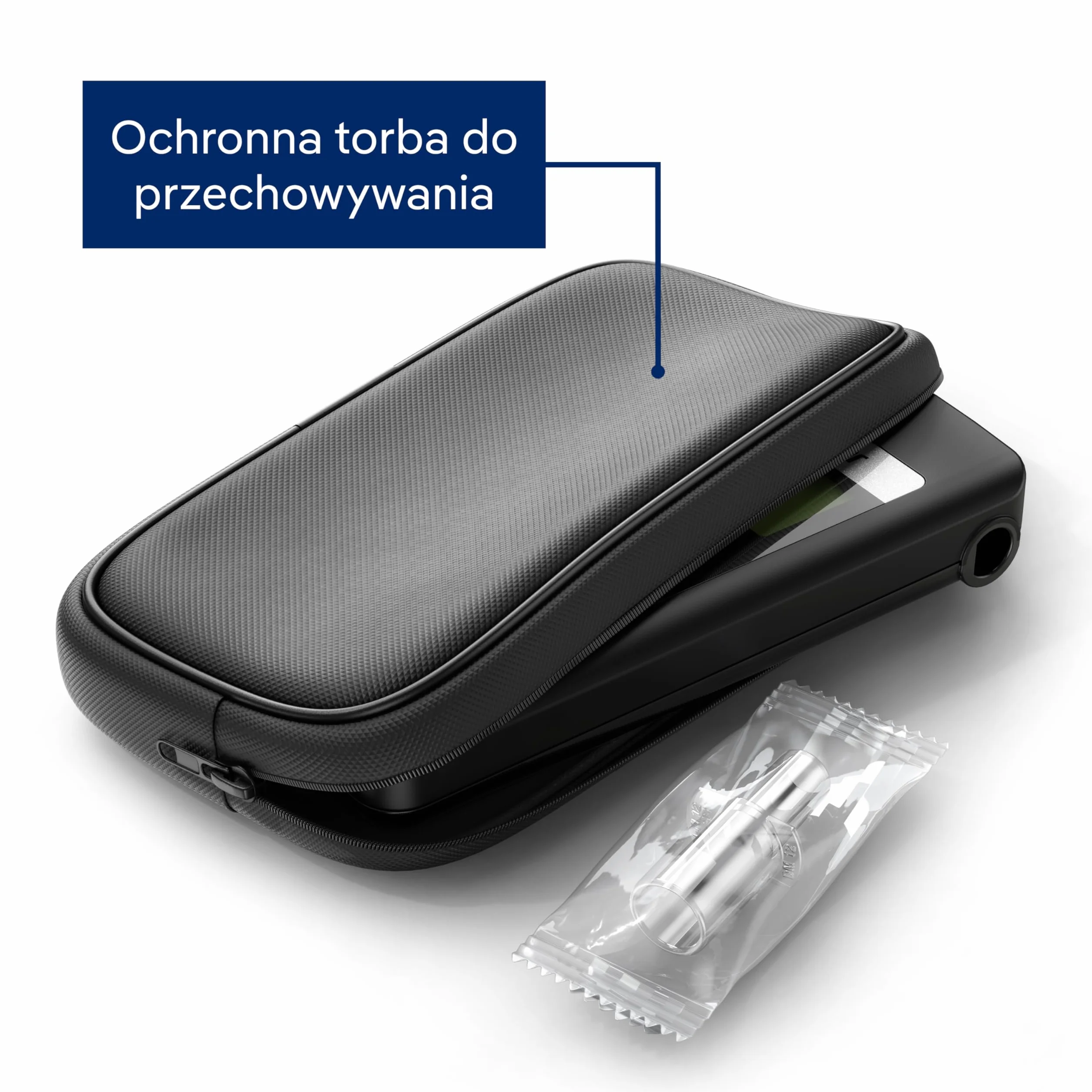 Dräger Alcotest 1000 alkomat z 6 wymiennymi ustnikami i torbą do przechowywania