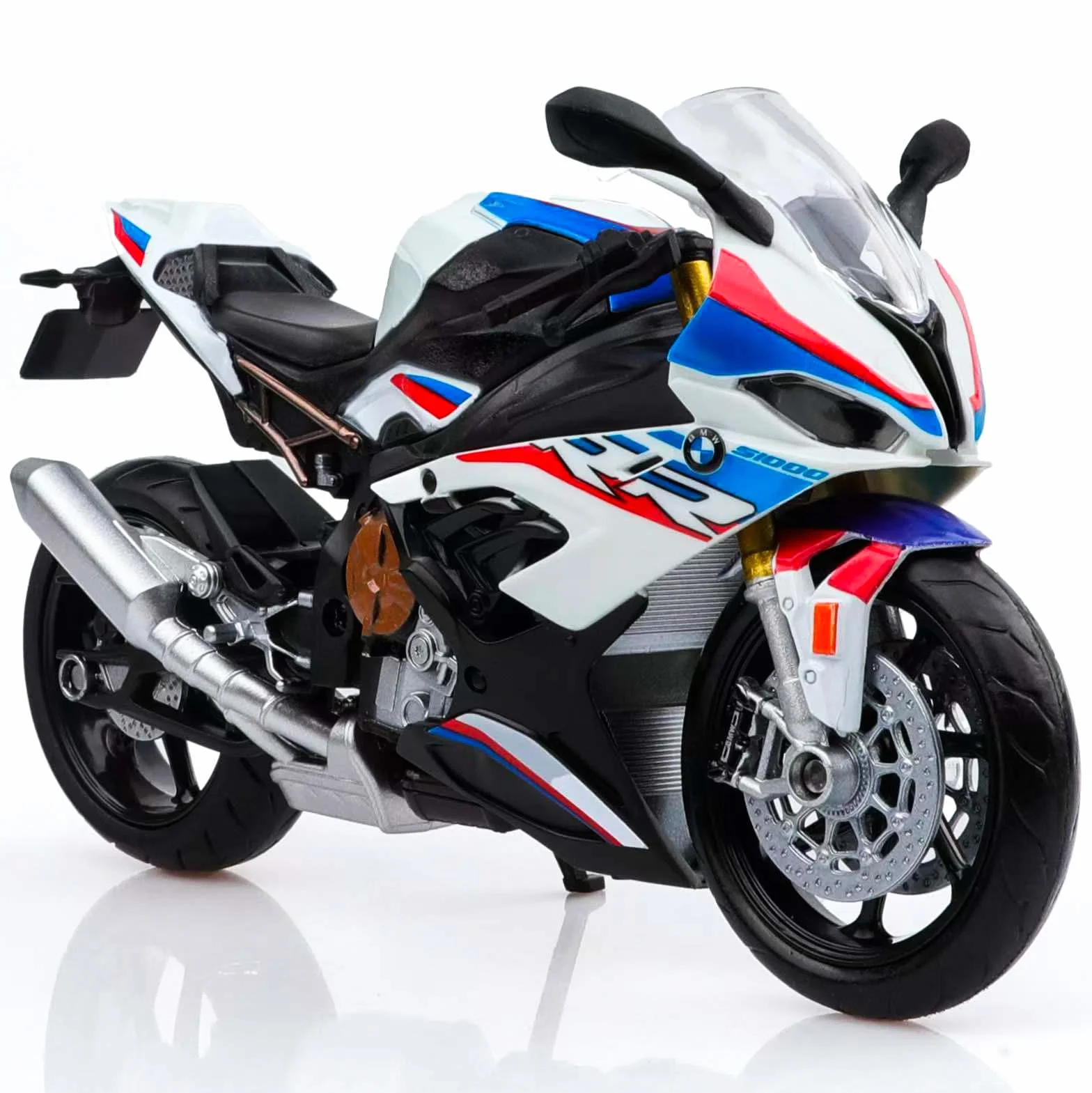 TOKAXI skala 1:12, odlew ciśnieniowy model motocykla BMW S1000R, zabawka dla chłopców i dziewczynek