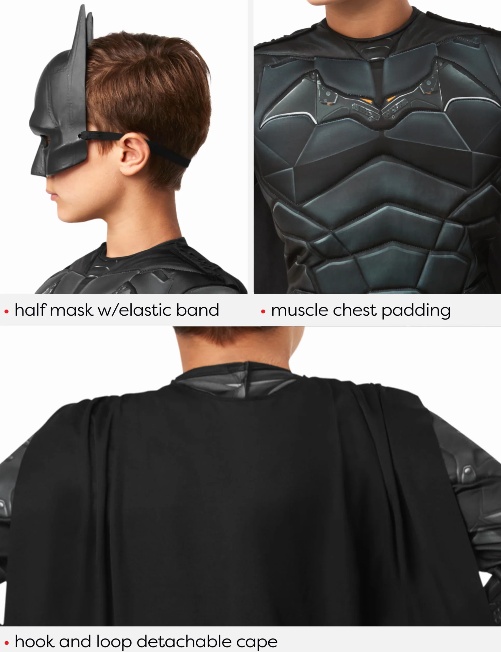 Rubie's Batman Movie Batman Kids Uniseks - dzieci Boy's Dc - the Batman Deluxe Costume