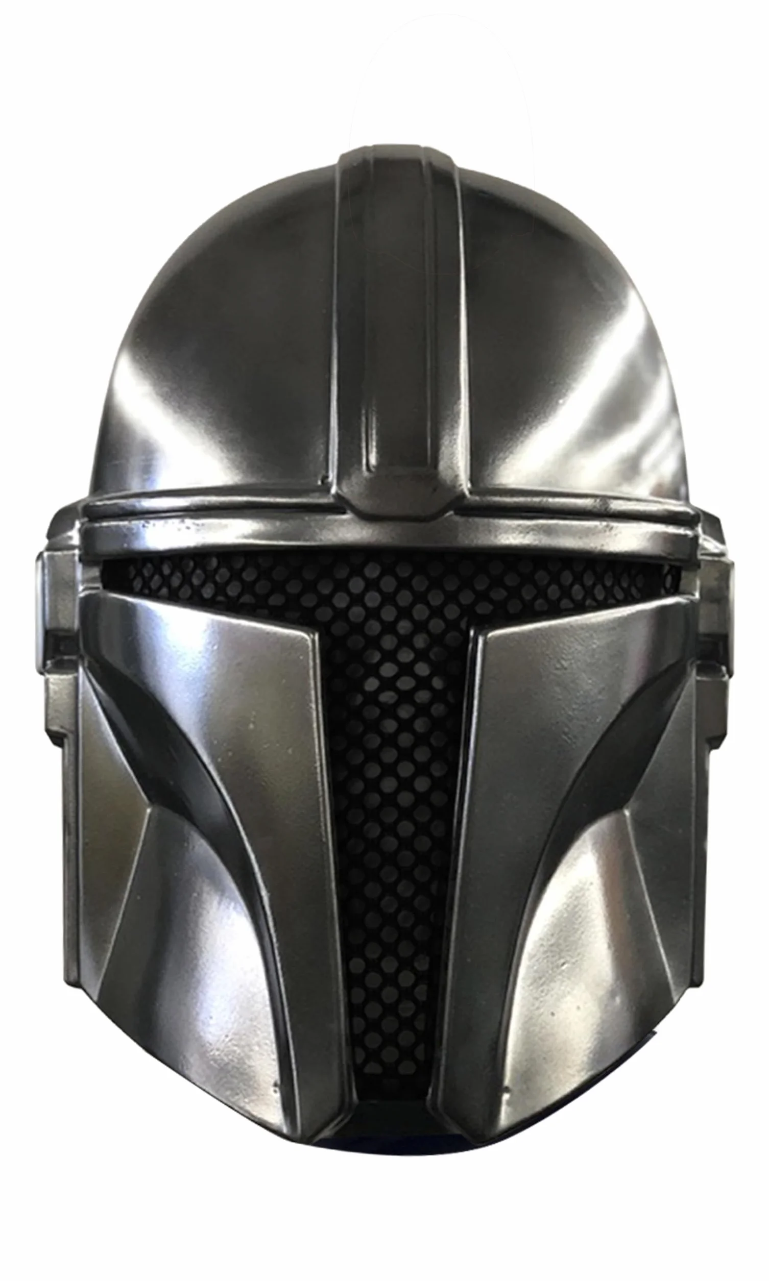RUBIE'S Star Wars Oficjalna maska MANDALORIAN dla dzieci, jeden rozmiar, akcesoria do przebierania się, biało-czarna maska PVC z elastycznym zapięciem,