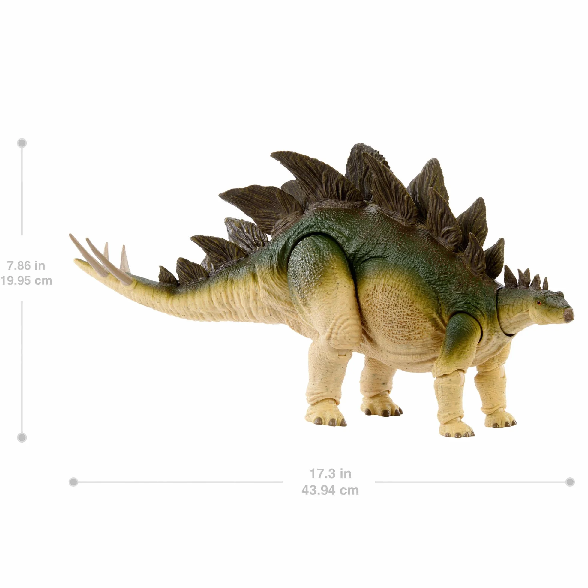 Mattel Jurassic World Kolekcja Hammonda Stegozaur Figurka dinozaura „Zaginiony Świat: Jurassic Park” Duża zabawka mięsożernego dinozaura, usztywniany ogon do ustawiania w różnych pozach, JCH08