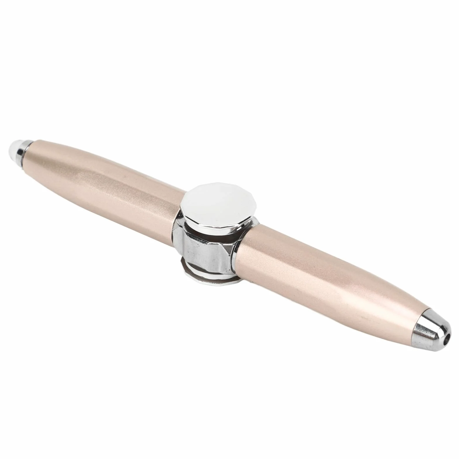 RiToEasysports Fidget Pen Pen, długopis pomagający myśleć z diodą LED dla dorosłych, studentów i dzieci w biznesie, łagodzący stres (złoto)