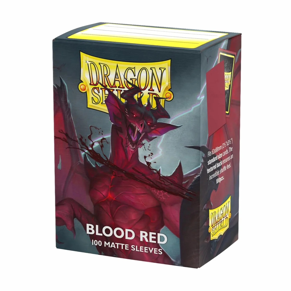 Arcane Tinmen Dragon Shield rękawy - matowe: krwistoczerwone 100 ct - rękawy na karty MTG są gładkie i wytrzymałe - kompatybilne z Pokemon & Magic The Gathering etui na karty (AT-11050)