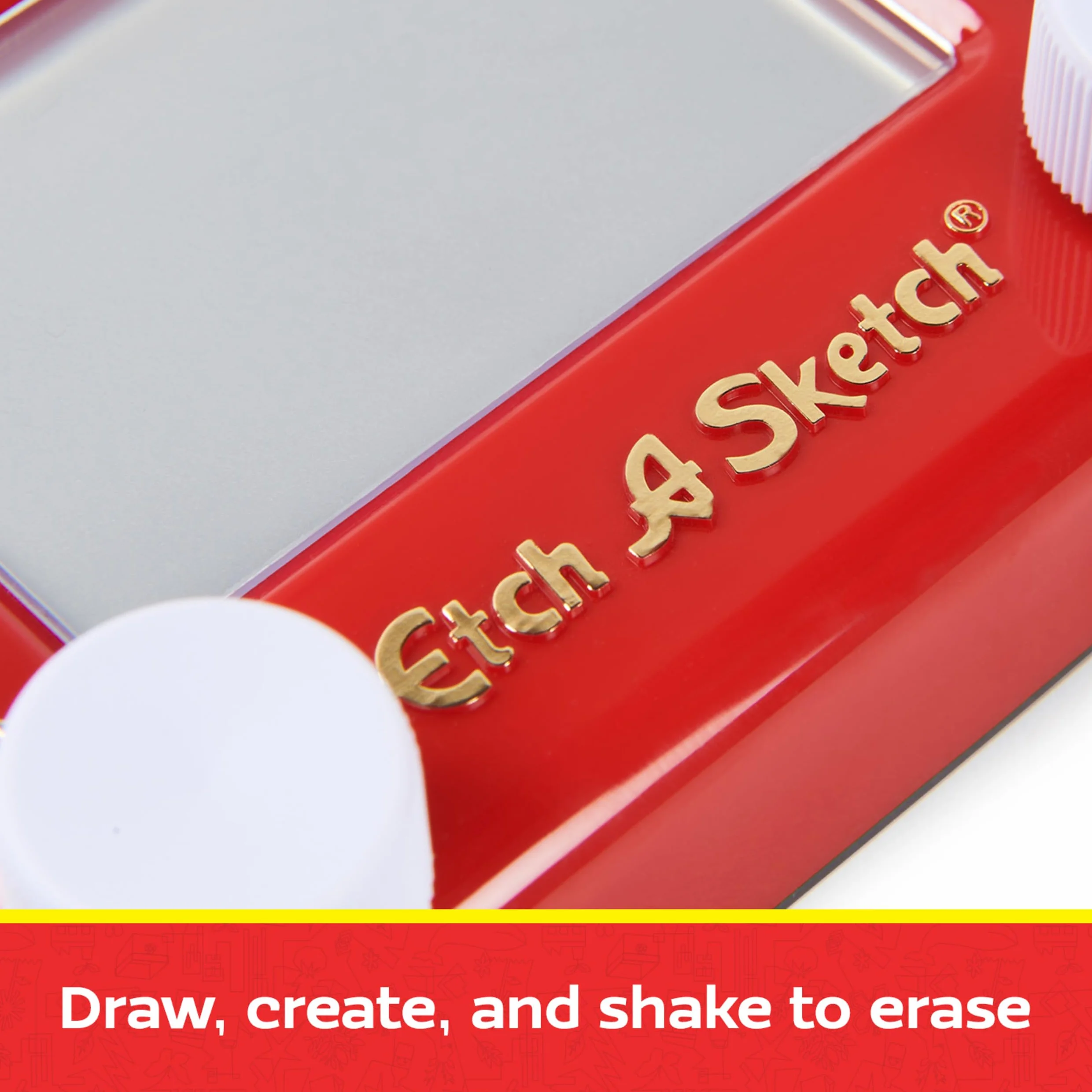 Etch A Sketch - wersja z recyklingu - Twórz niekończące się rysunki za pomocą tego magicznego ekranu - Format podróży do zabrania wszędzie - Zabawka dla dzieci 3 lata i więcej - Kreatywna zabawka do