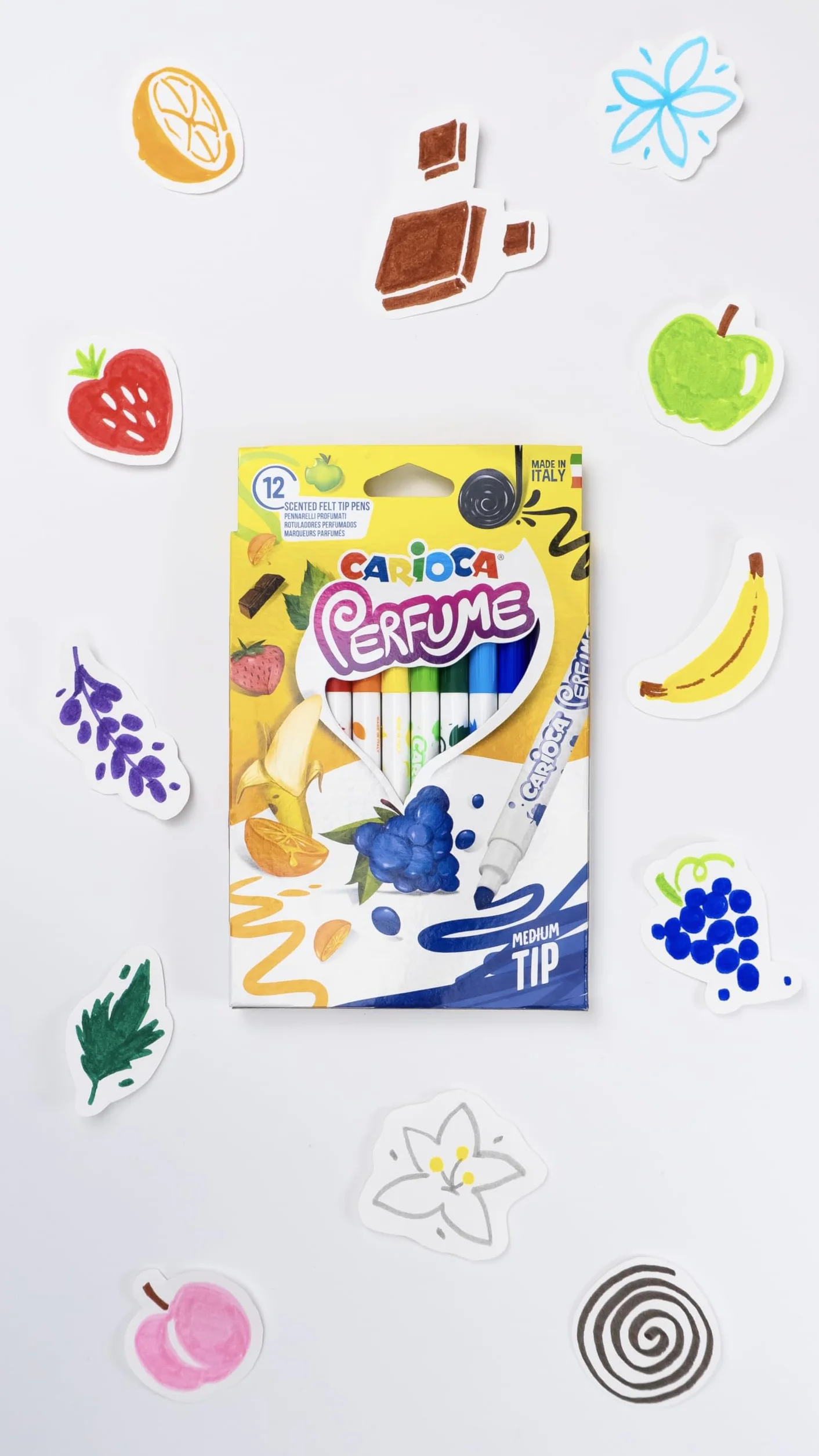 Carioca Perfume Xplosion flamastry z zapachem, 12 sztuk