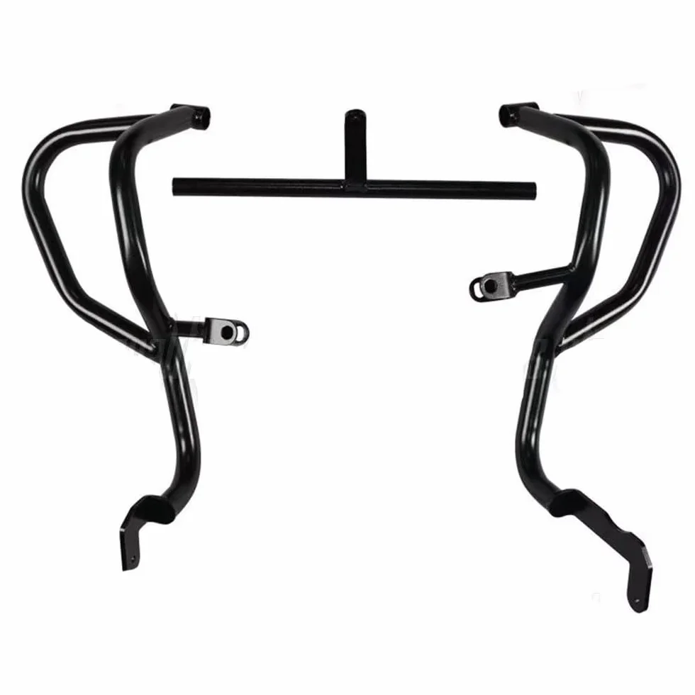 QJMOTO osłona silnika do SRV 125 przednia zderzaka matowa czerń 60x65x30 cm
