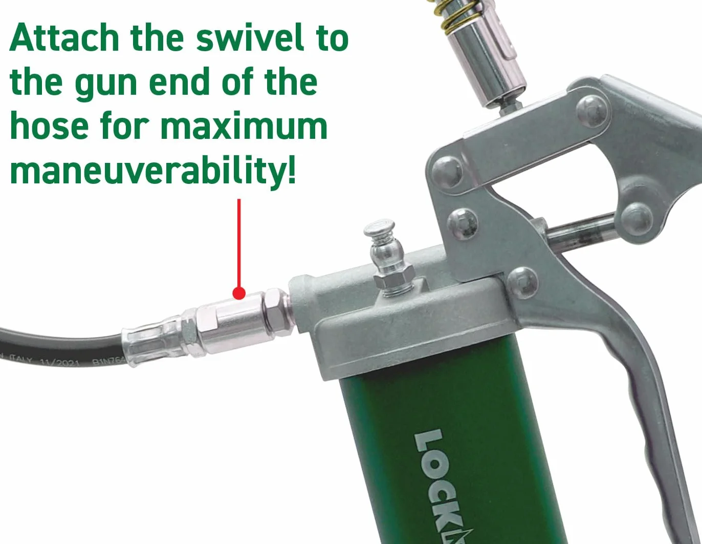 LockNLube Obrotowy wąż smarownicy 10 000 PSI