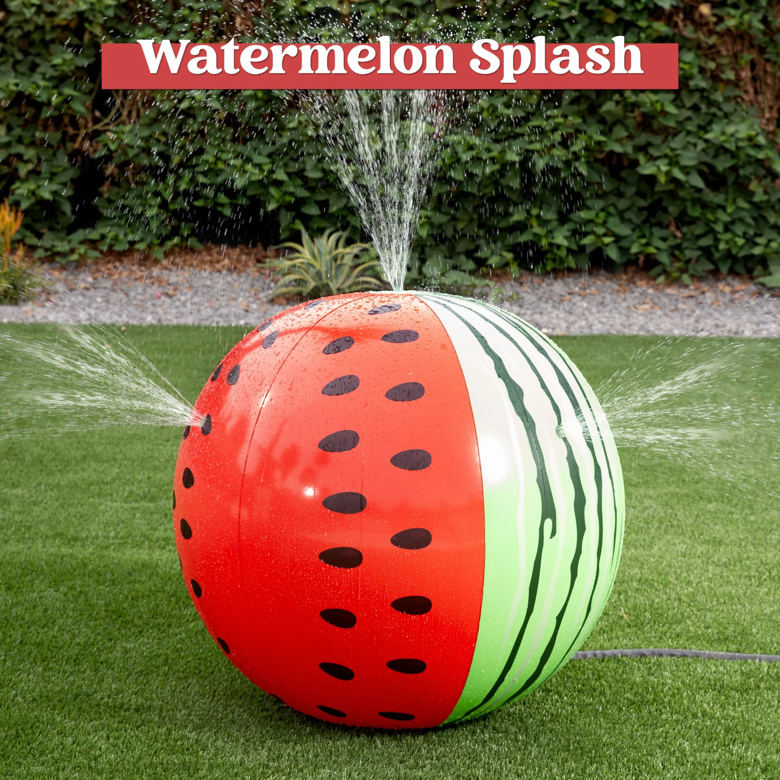 JOYIN Melon Mega Sprinkler Jumbo, 35,5-calowy zraszacz arbuzowy, nadmuchiwana zabawka dla małych dzieci