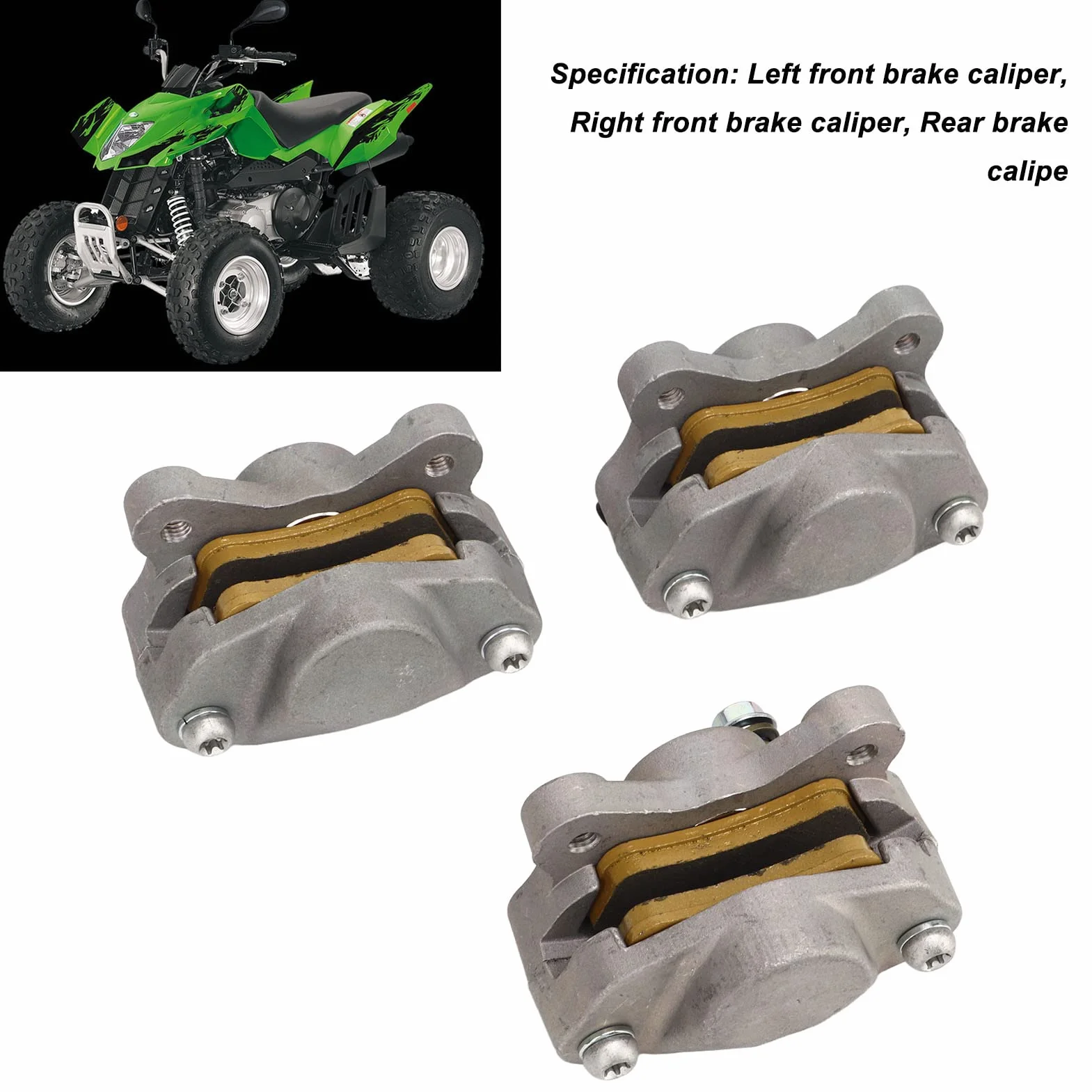 Zaciski Hamulcowe 3 szt. 0402 010 Przedni Lewy Prawy Tylny dla Arctic Cat ATV 250 300 375 400 454 500