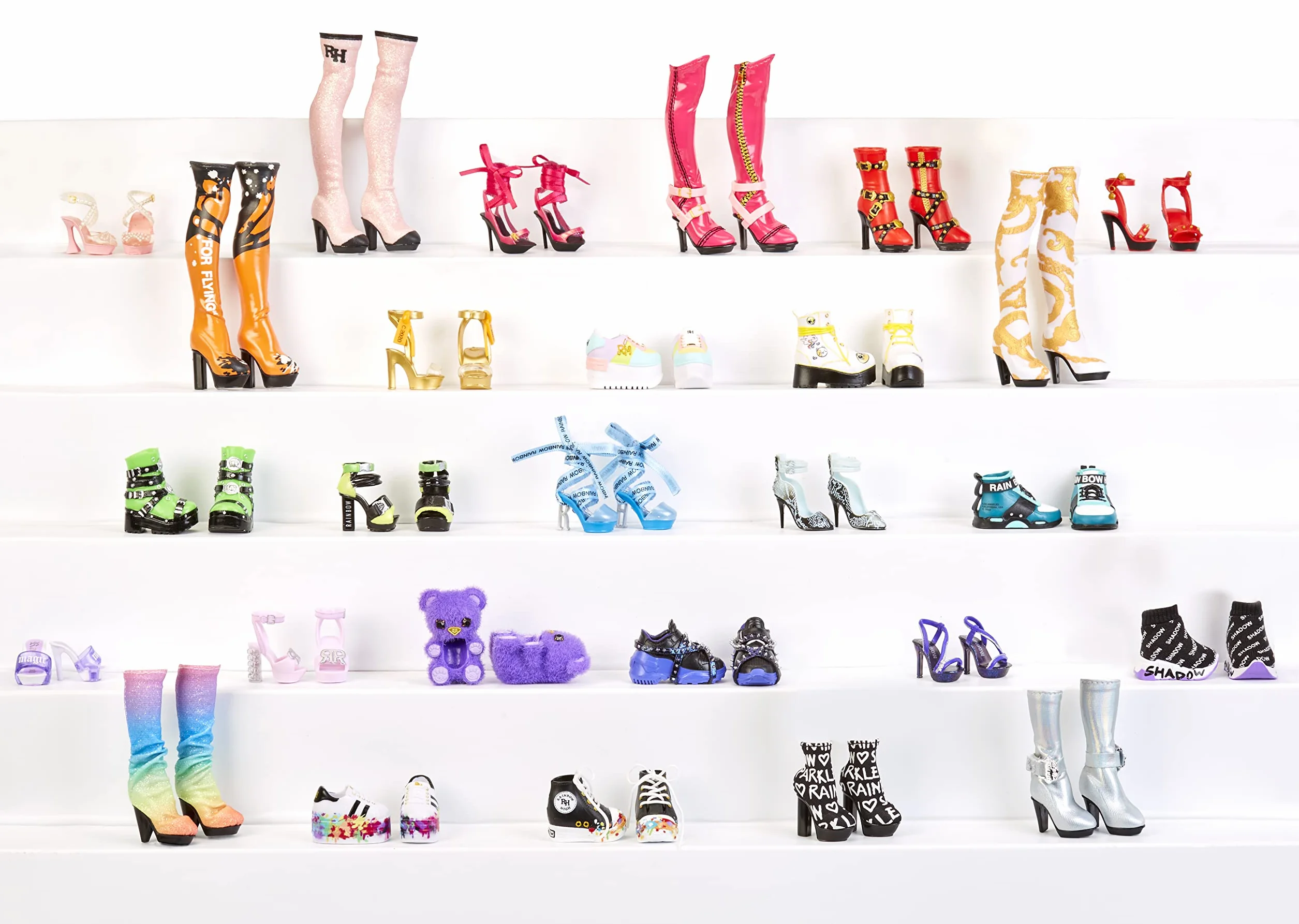 Rainbow High Mini Accessories Studio Shoes - ASSORTMENT - 25+ kolekcjonerskich par - zawiera 1 wysokiej klasy akcesorium - Dla Dzieci i Kolekcjonerów w Wieku 6+
