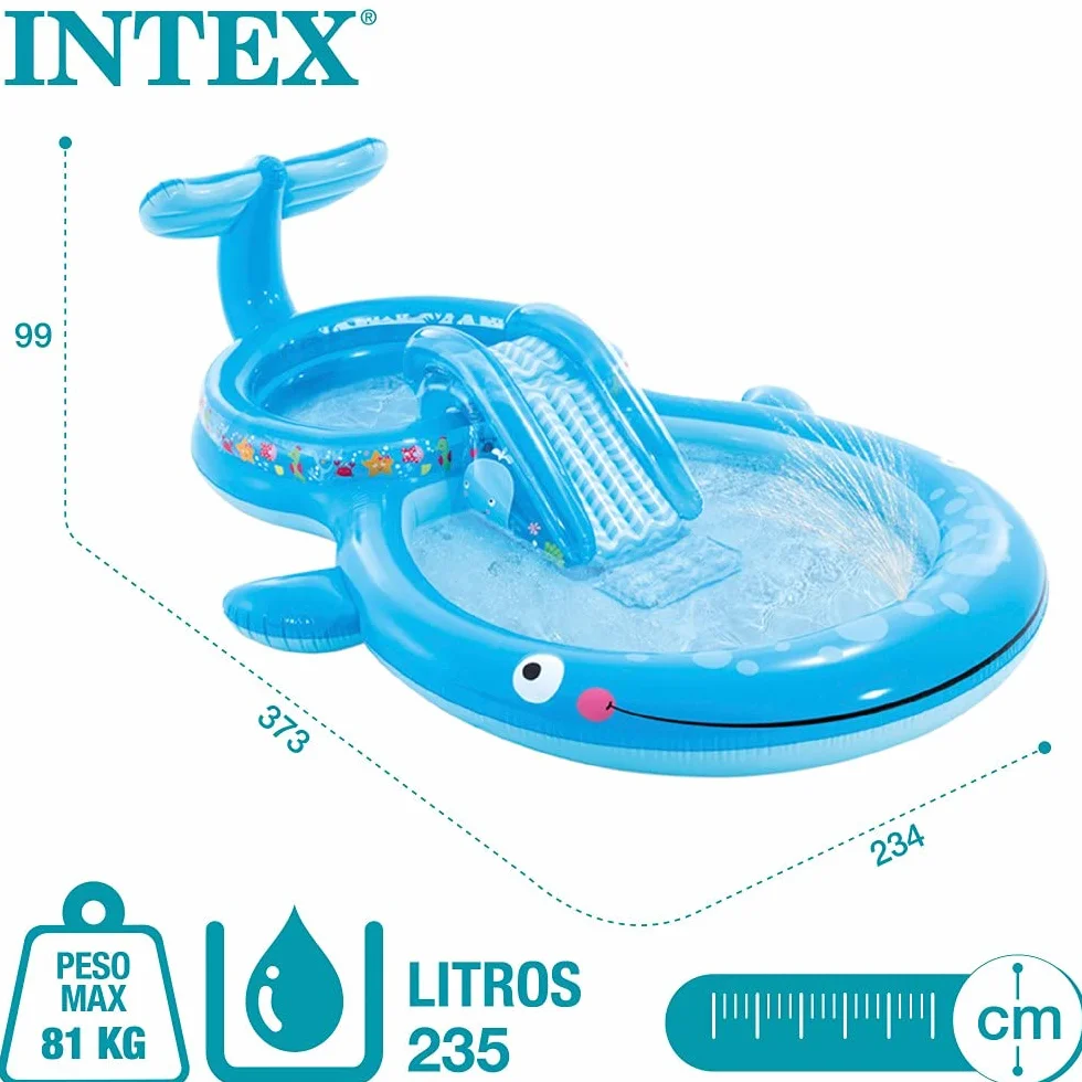 Intex Basen, Niebieski, 373 x 234 x 99 cm/235 l