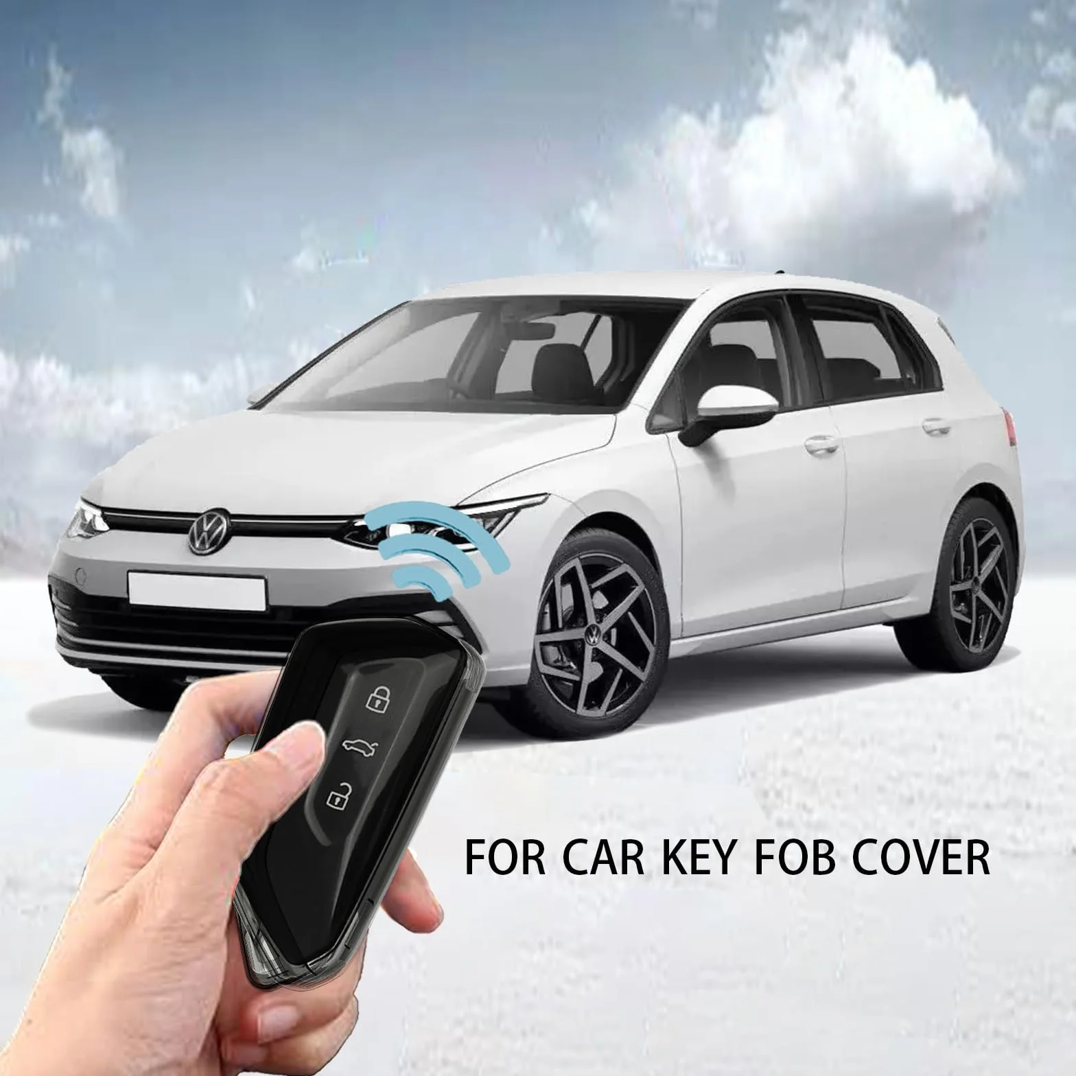 Etui na kluczyki do VW Golf 8, ID.4, ID.3, Golf R, Golf GTI, etui na kluczyki samochodowe do Skoda Octavia 4 IV Enyaq iV, Seat Leon MK4 Cupra Leon Tarraco Ateca, akcesoria samochodowe