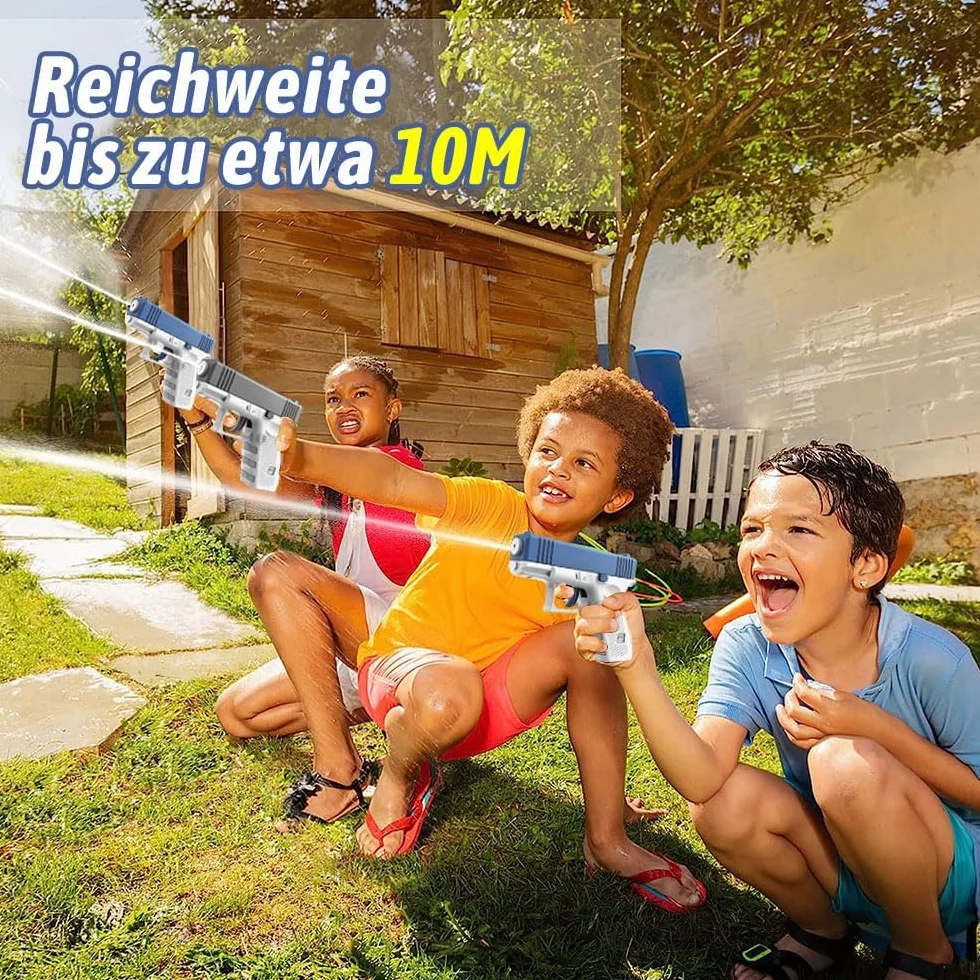 2 szt. Mini pistolet na wodę dla dzieci - plastikowa zabawka do basenu, plaży i walki z wodą na świeżym powietrzu (q1)