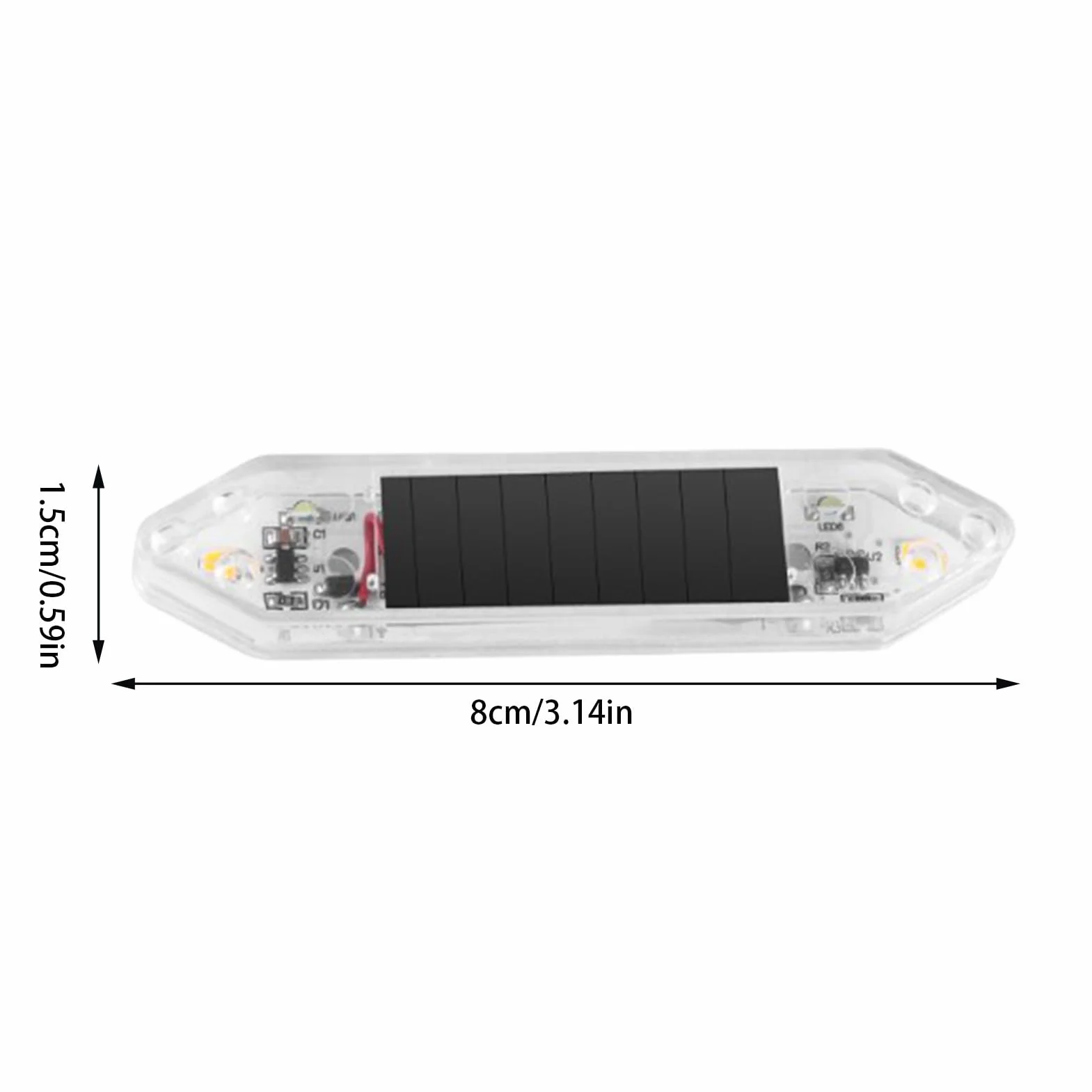 Vehicle Door Warning Lights - Solar Car Door Lights, Anti Collision Flashing Led Lamp with Motion Sensor, Safety Light for Sedan Suv, Automatic Flashing Warning Light for Night Travel Commuting