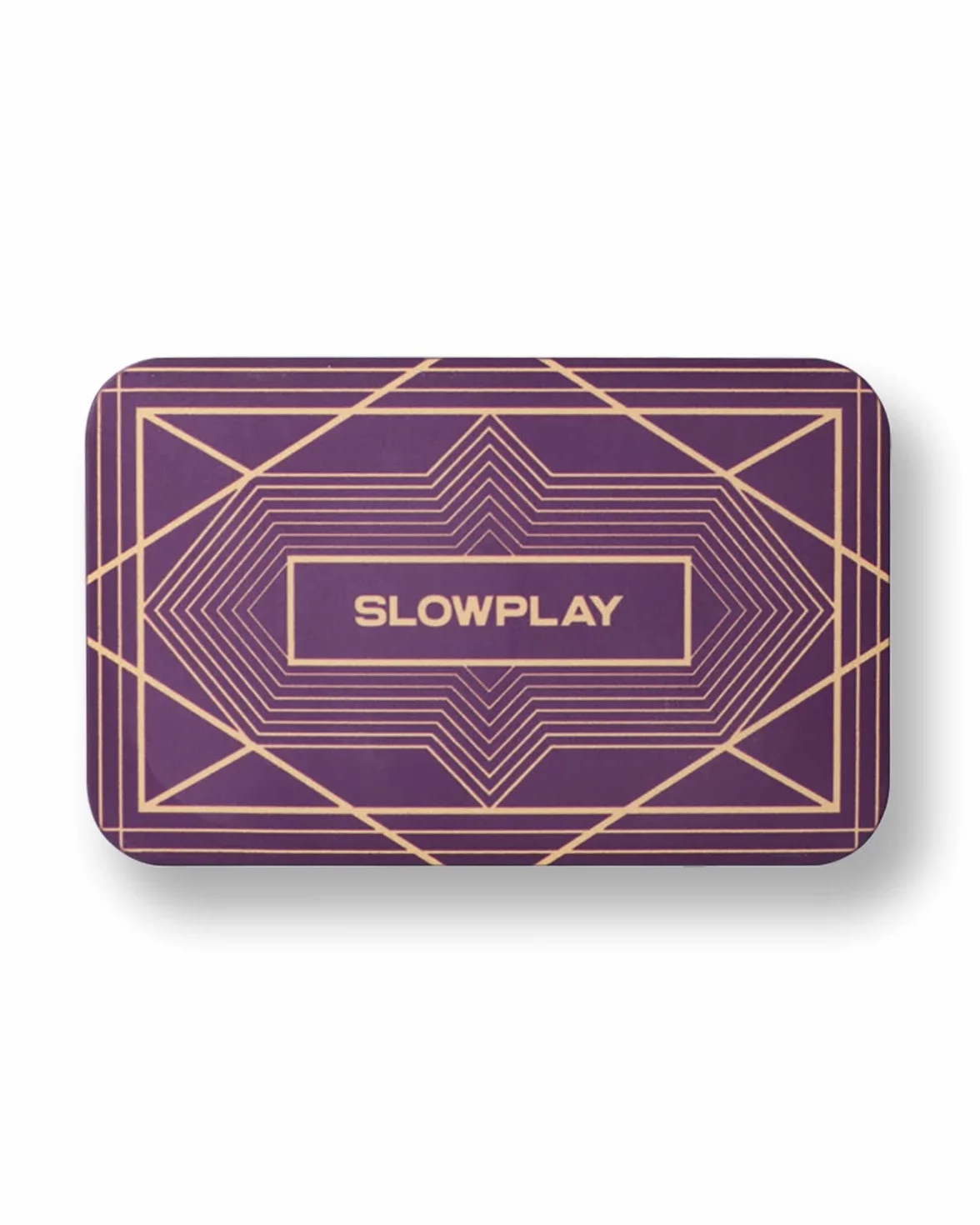 SLOWPLAY Prostokątne tabliczki do pokera w kolorze fioletowym, opakowanie 10 sztuk, styl europejski, profesjonalne tabliczki bez podania wartości, 34 gramy, kompozyt ceramiczny