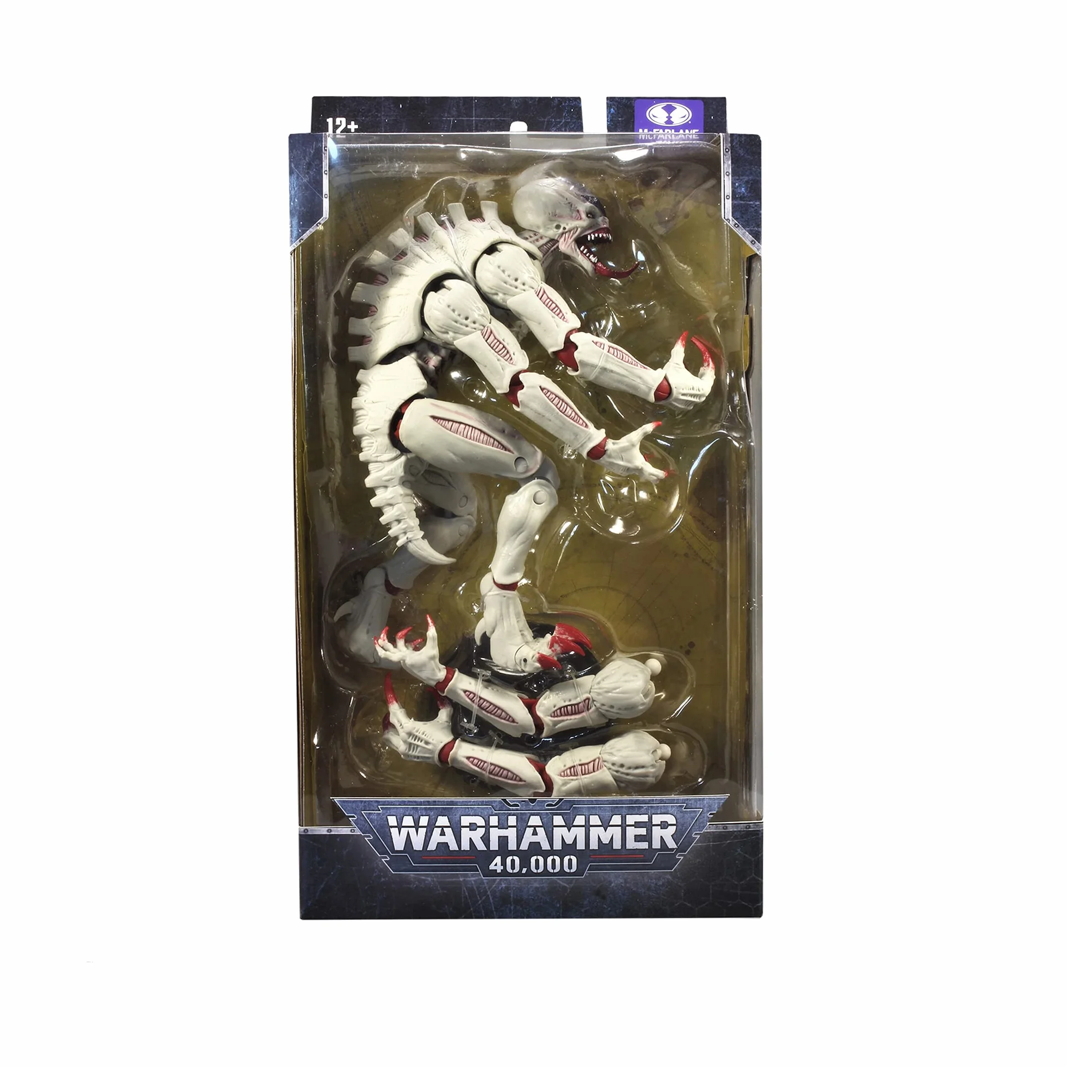 McFarlane Zabawki, Warhammer 40000 Genestealer figurka z 22 ruchomymi częściami, kolekcjonerska figurka Warhammer z podstawką kolekcjonerską – wiek od 12 lat