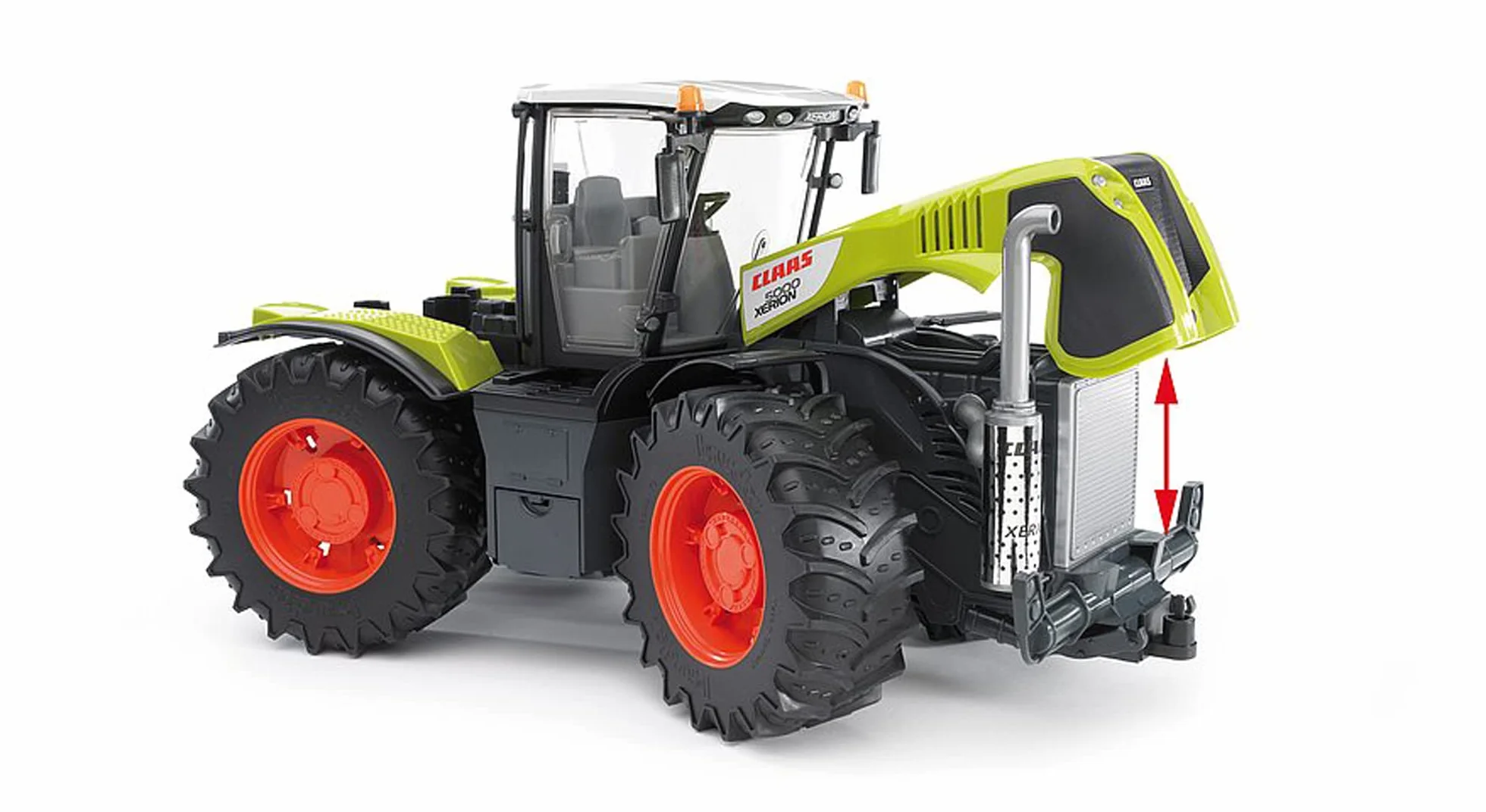 bruder 03015 - Claas Xerion 5000 - 1:16 Pojazdy, ciągnik, buldog, farma, rolnictwo, świat, zabawki
