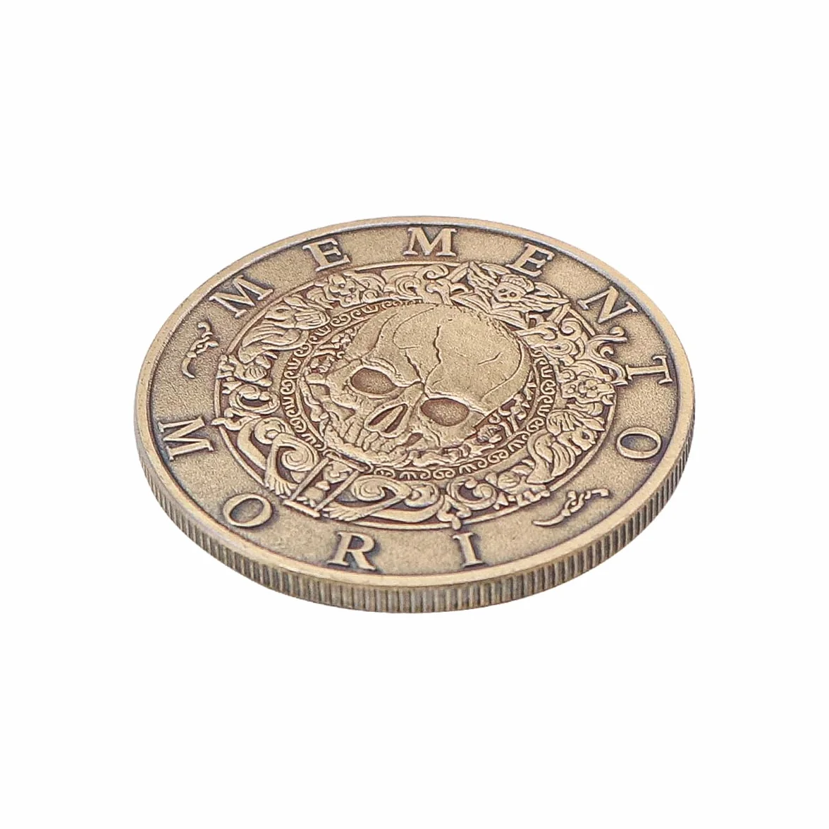 Alnicov Monety kolekcjonerskie, medal Memento-Mori, Carpe Diem, pamiątkowe monety stoicyzmu, antyczne wykończenie, oficjalny prezent do codziennej praktyki stoickiej