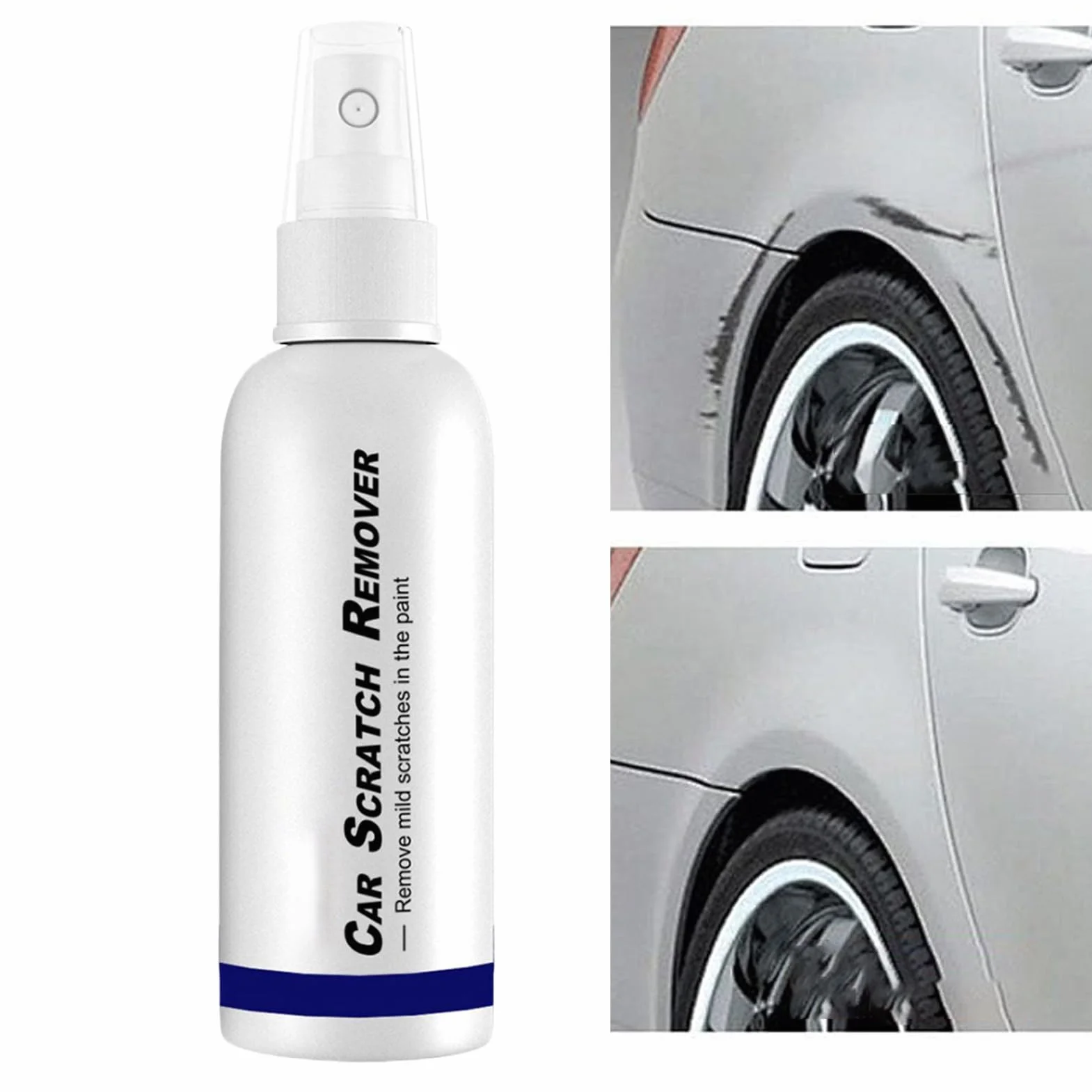Nano-Spray środek do usuwania zarysowań do samochodów | 100 ml, skuteczna ochrona lakieru samochodowego, szybkie polerowanie i pielęgnacja powierzchni, zastosowanie do pojazdów osobowych, SUV