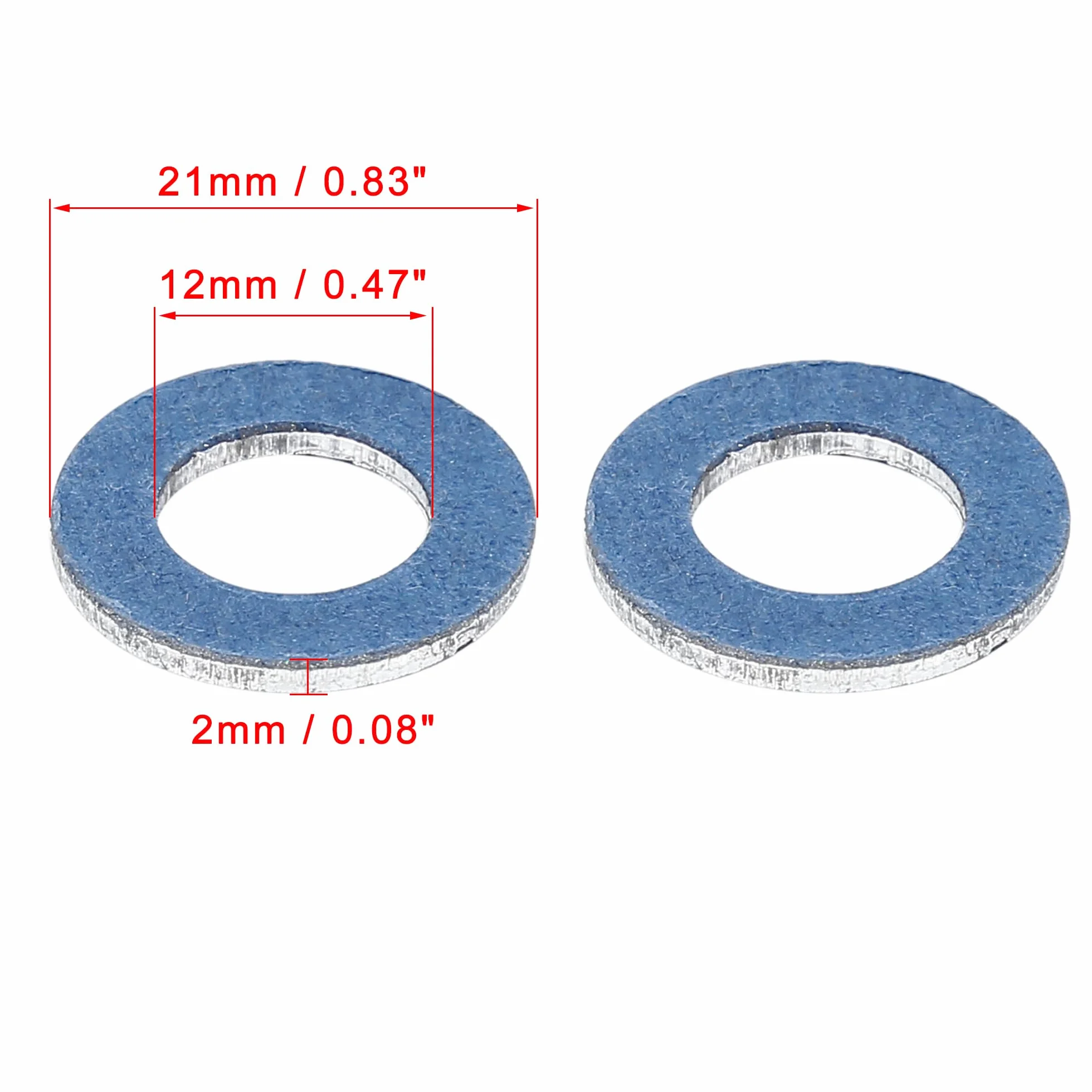 X AUTOHAUX 12 sztuk M12 korek spustowy oleju Washer uszczelki 90430-12031