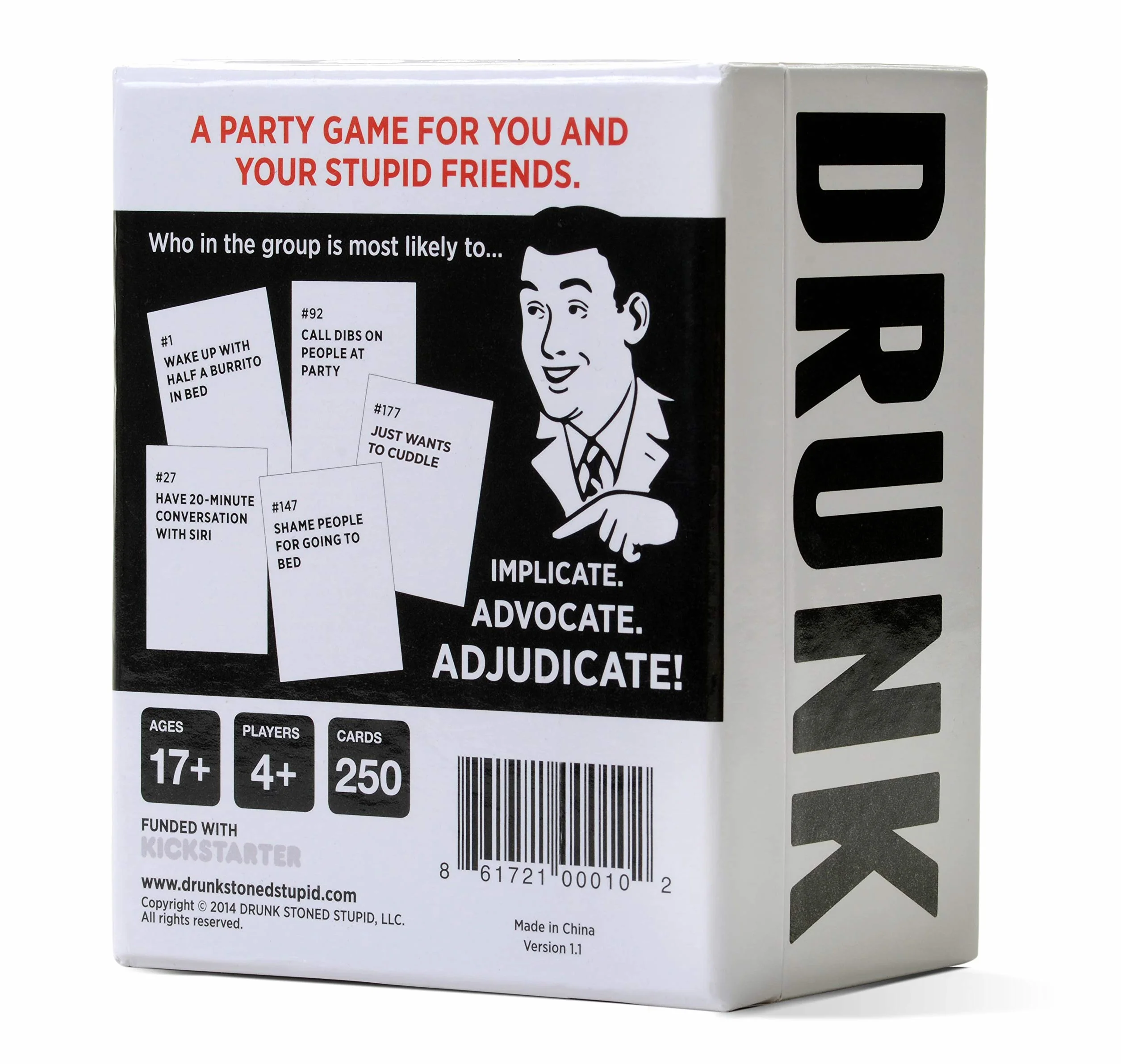 DSS Games | Drunk, Stoned or Stupid | Gra Karciana, Gra Imprezowa, Zabroniona dla Osób poniżej 18 Lat | Angielski