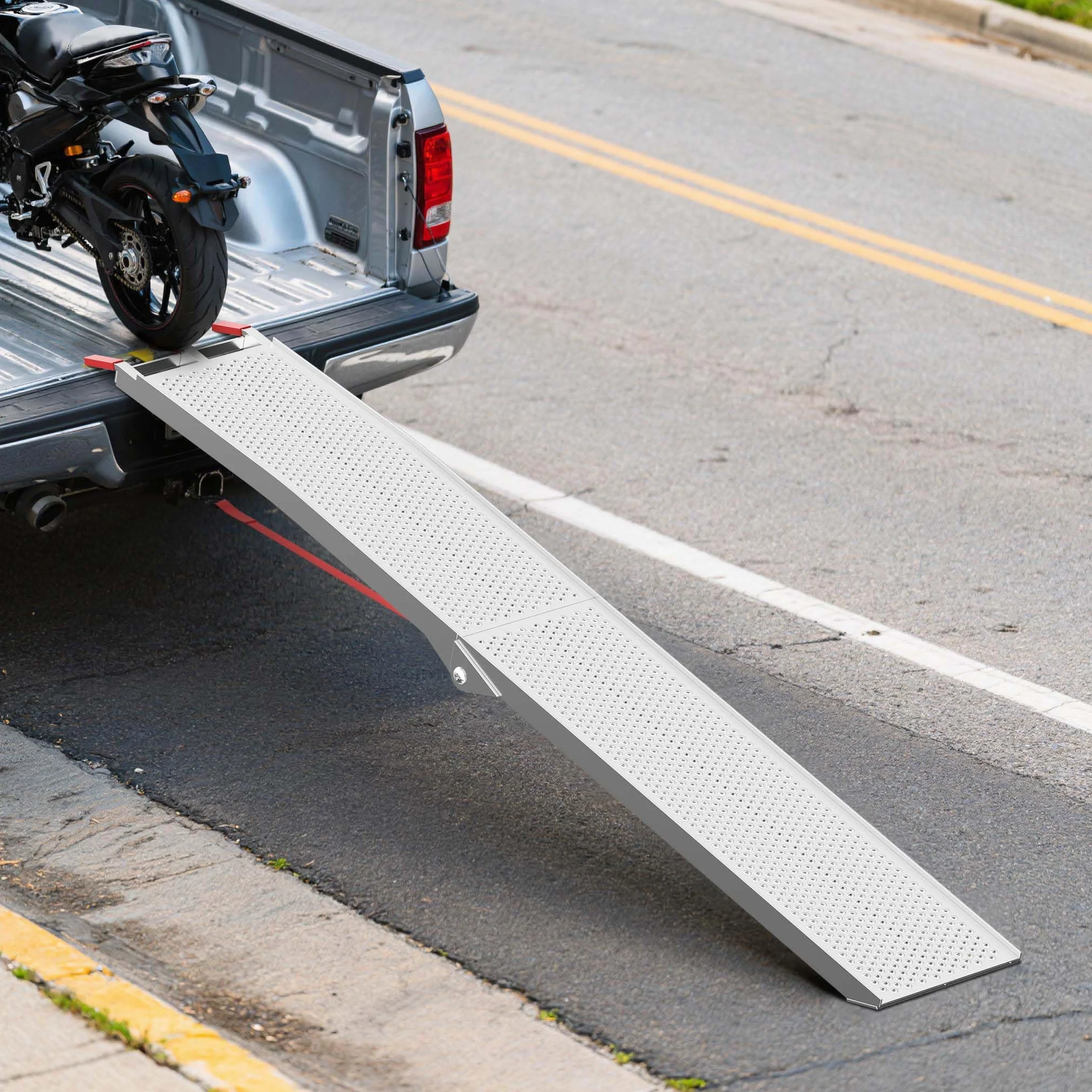 Wiltec Składany najazd aluminiowy 215 cm 340 kg do quadów i motocykli