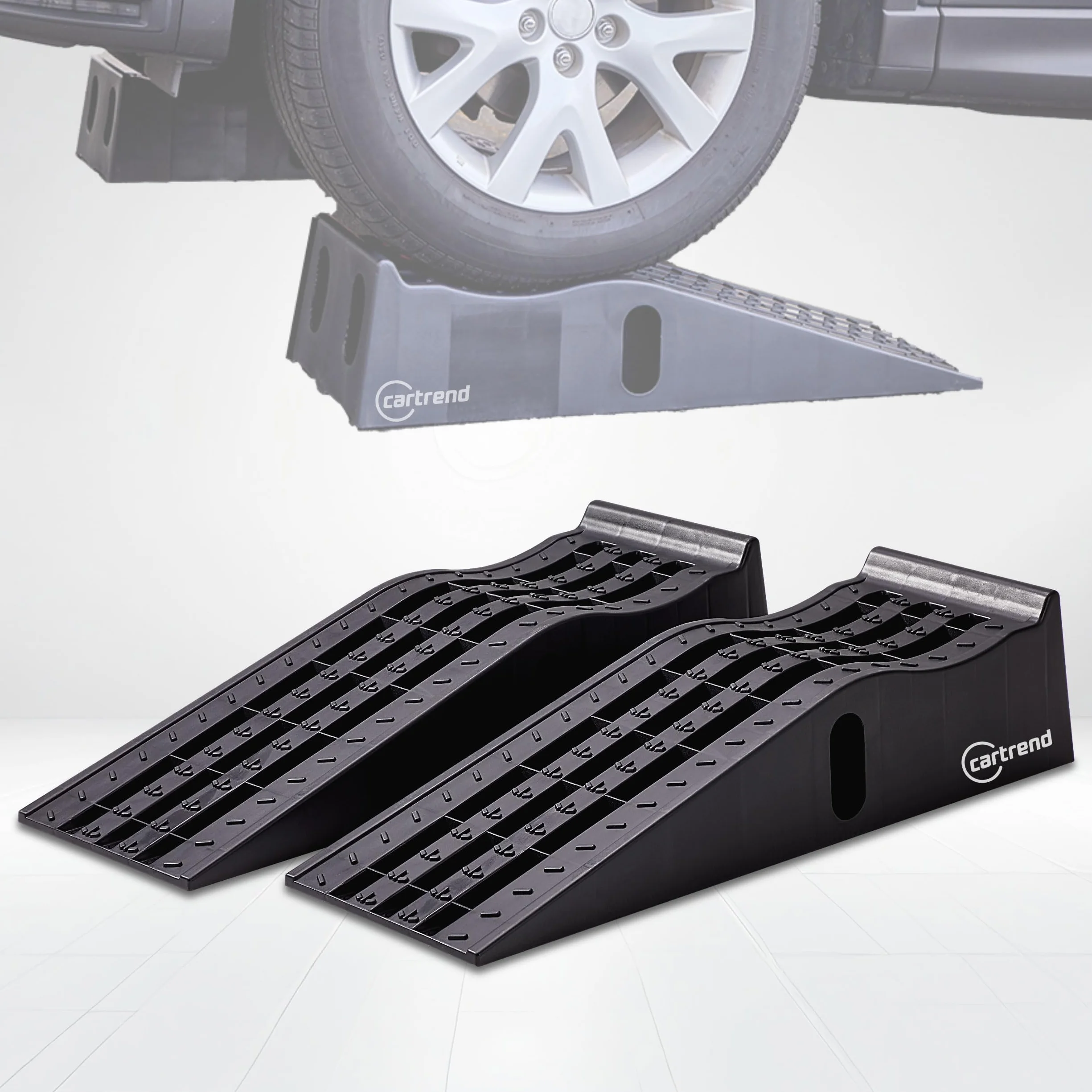 Cartrend Zestaw ramp najazdowych 3 tony 235 mm tworzywo sztuczne 2 sztuki