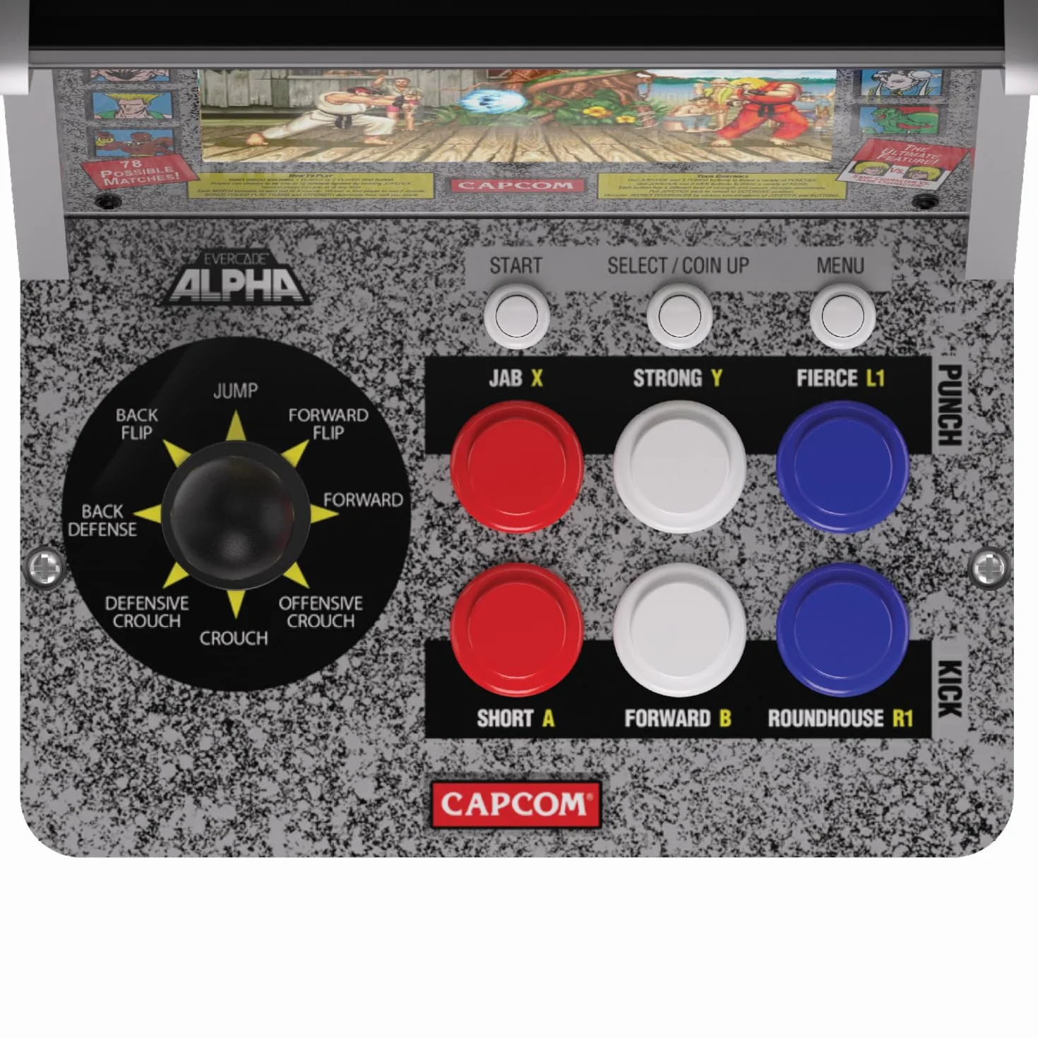 Evercade Alpha Street Fighter™ Bartop Arcade