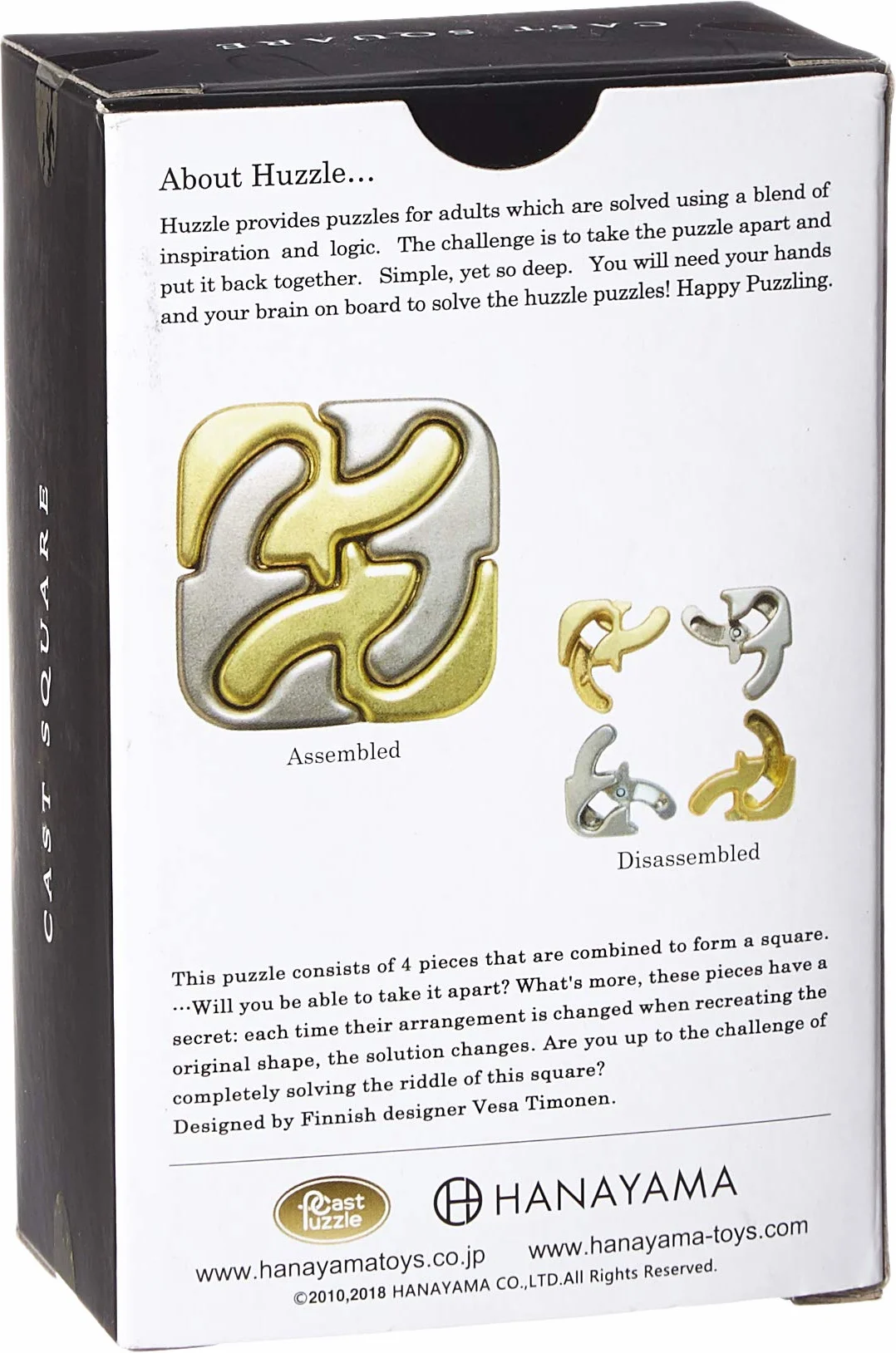 Bartl 111645 metalowe puzzle, złote