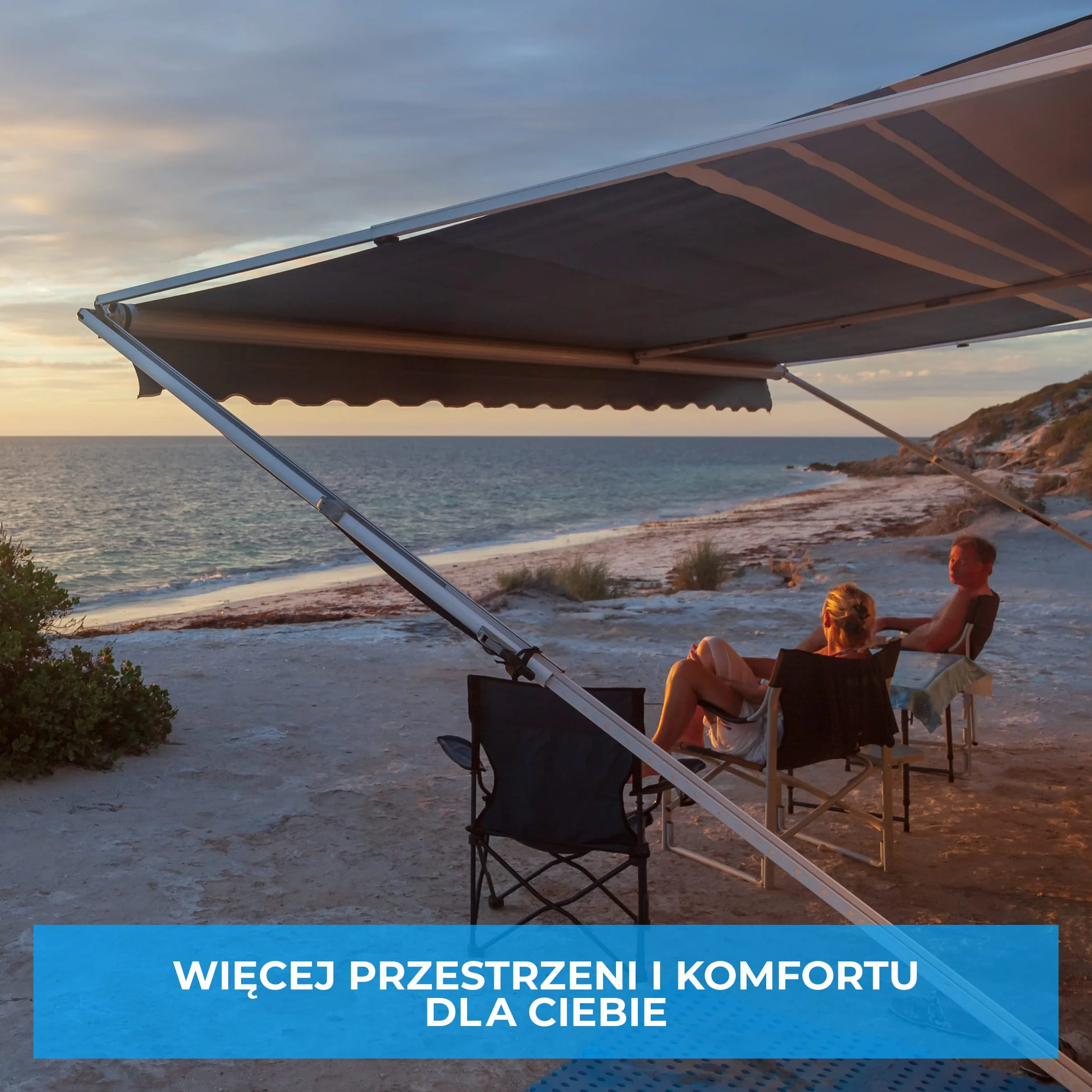 GRAFT Uchwyt do markizy (2 sztuki) | Uchwyt do stopy markizy | Uchwyt do stopy markizy do kampera, kempingu, przyczepy kempingowej | Do stopy markizy THULE, FIAMMA i DOMETIC | Akcesoria do markiz