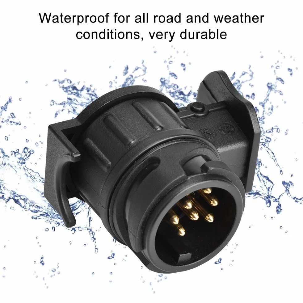 Adapter 13Pin do 7Pin, 12V 13Pin do 7Pin N & S Adapter Gniazda Przyczepy Konwerter Wtyczki Złącze do Przyczepy Kempingowej