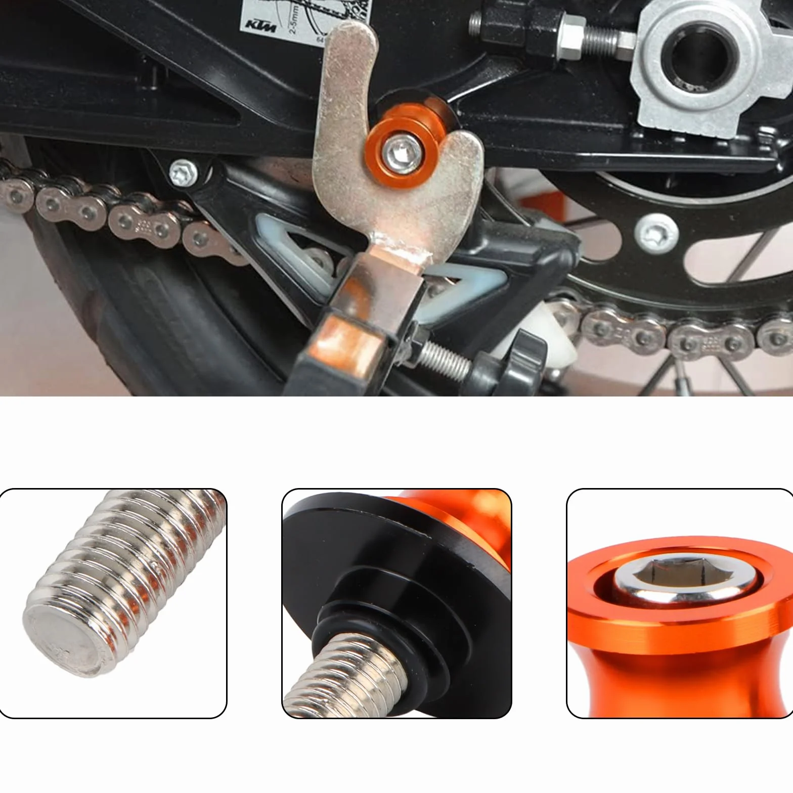 2 sztuki M10 stojak na wahacz, uniwersalny stojak do montażu motocykla, do Duke 125 200 250 390 690 790 890 stojak motocyklowy