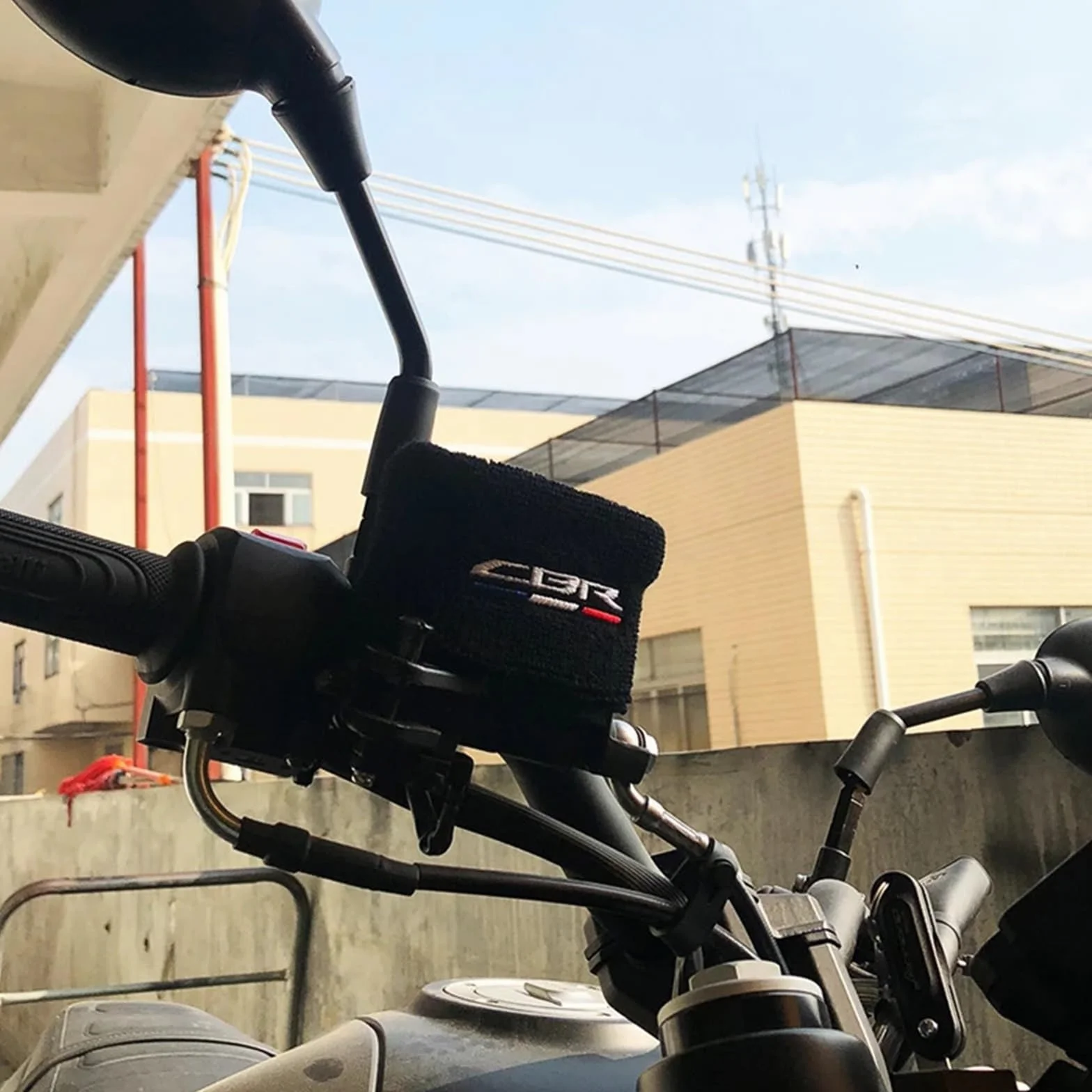 Motocykl korek wlewu oleju cylinder główny pokrywa zbiornika płynu hamulcowego skarpety CBR1000RR kompatybilny z CBR 1000RR 1000 RR 2005-2018